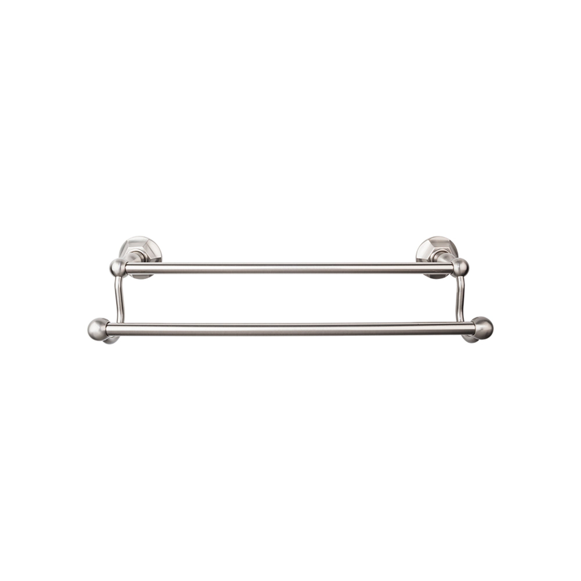 TOP BATH (R) Edwardian Bath Double 26 1/2" Wall Mounted  Towel Bar - Brushed Satin Nickel