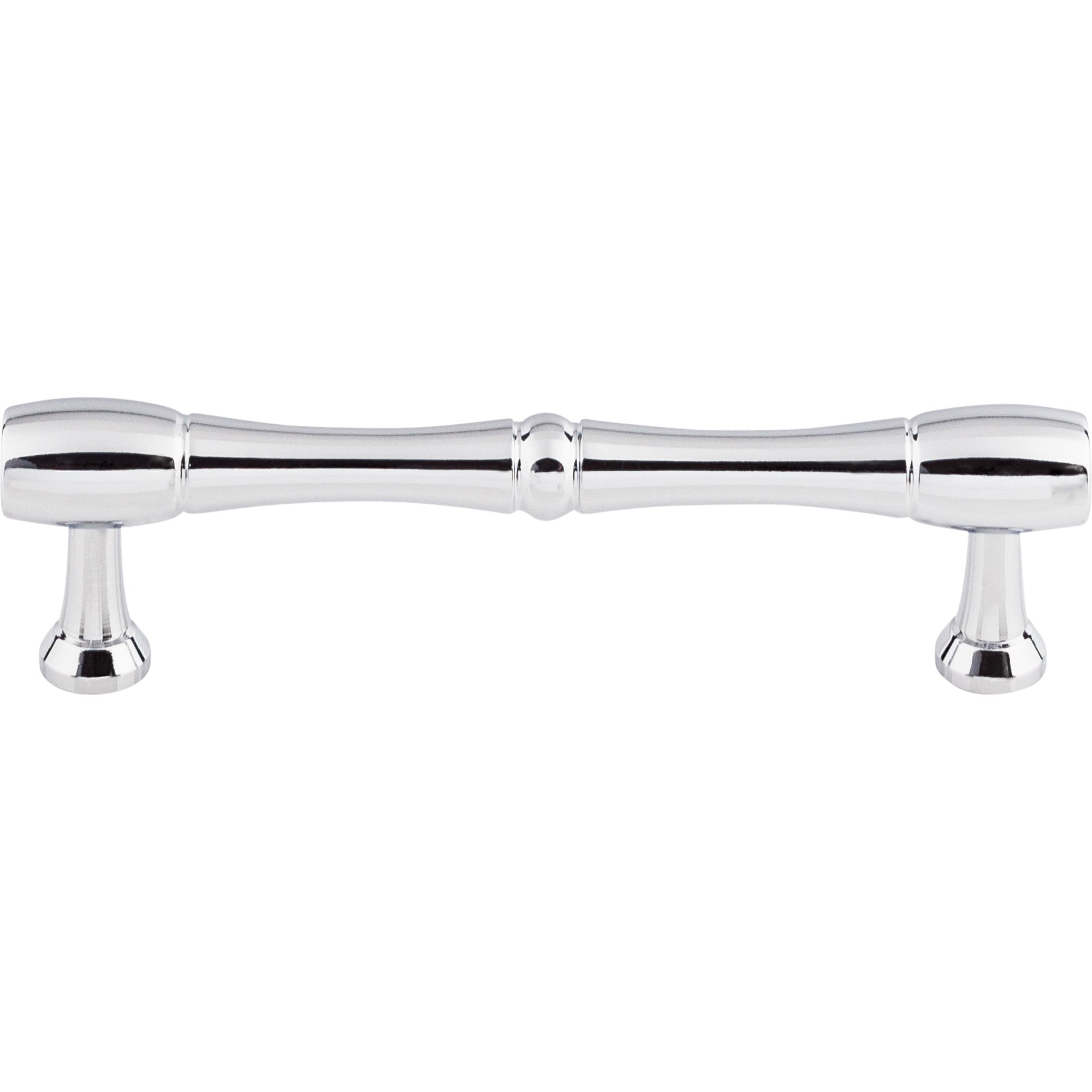 Nouveau Bamboo 3 3/4" Center to Center Bar Pull - Polished Chrome