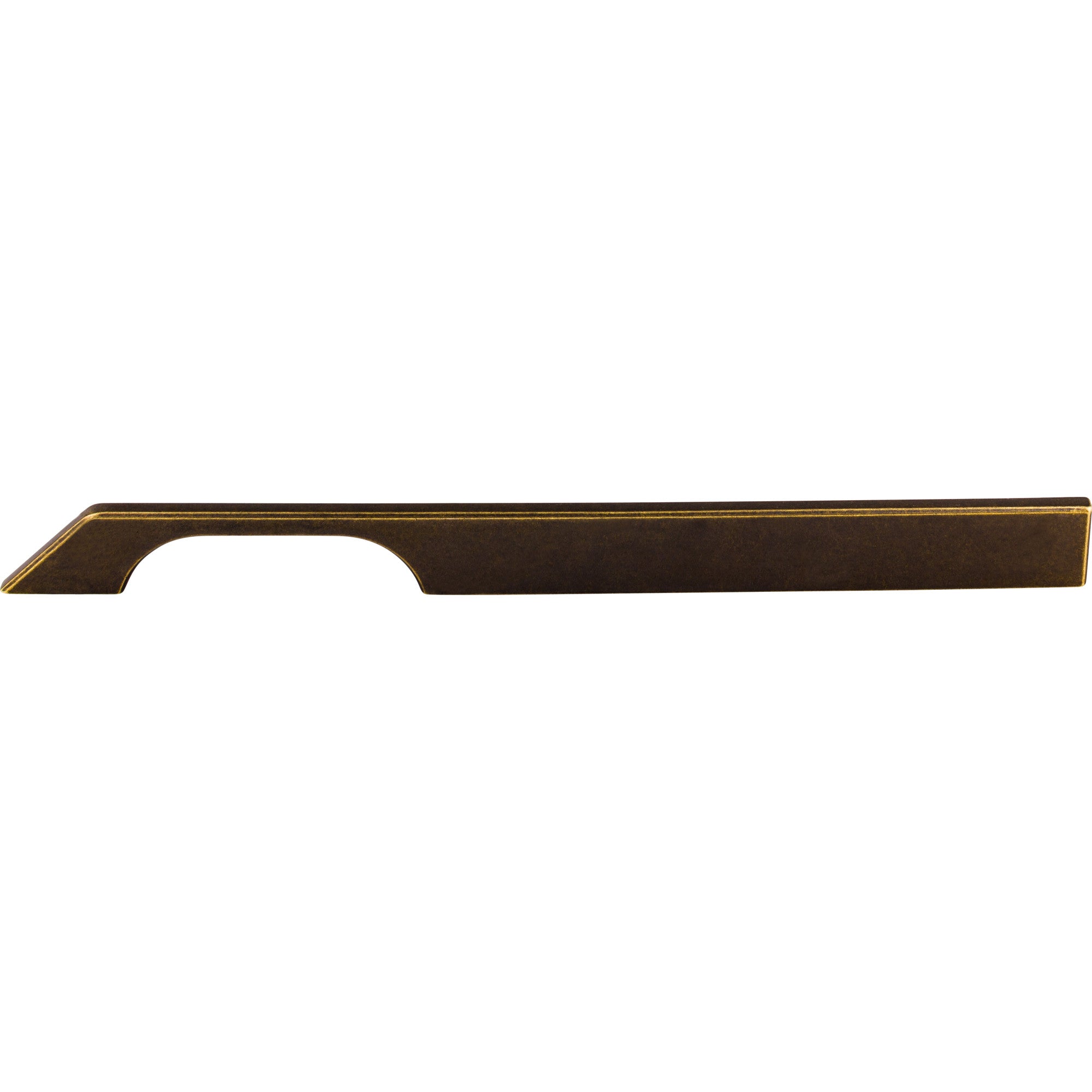Tapered 12" Center to Center Bar Pull - German Bronze