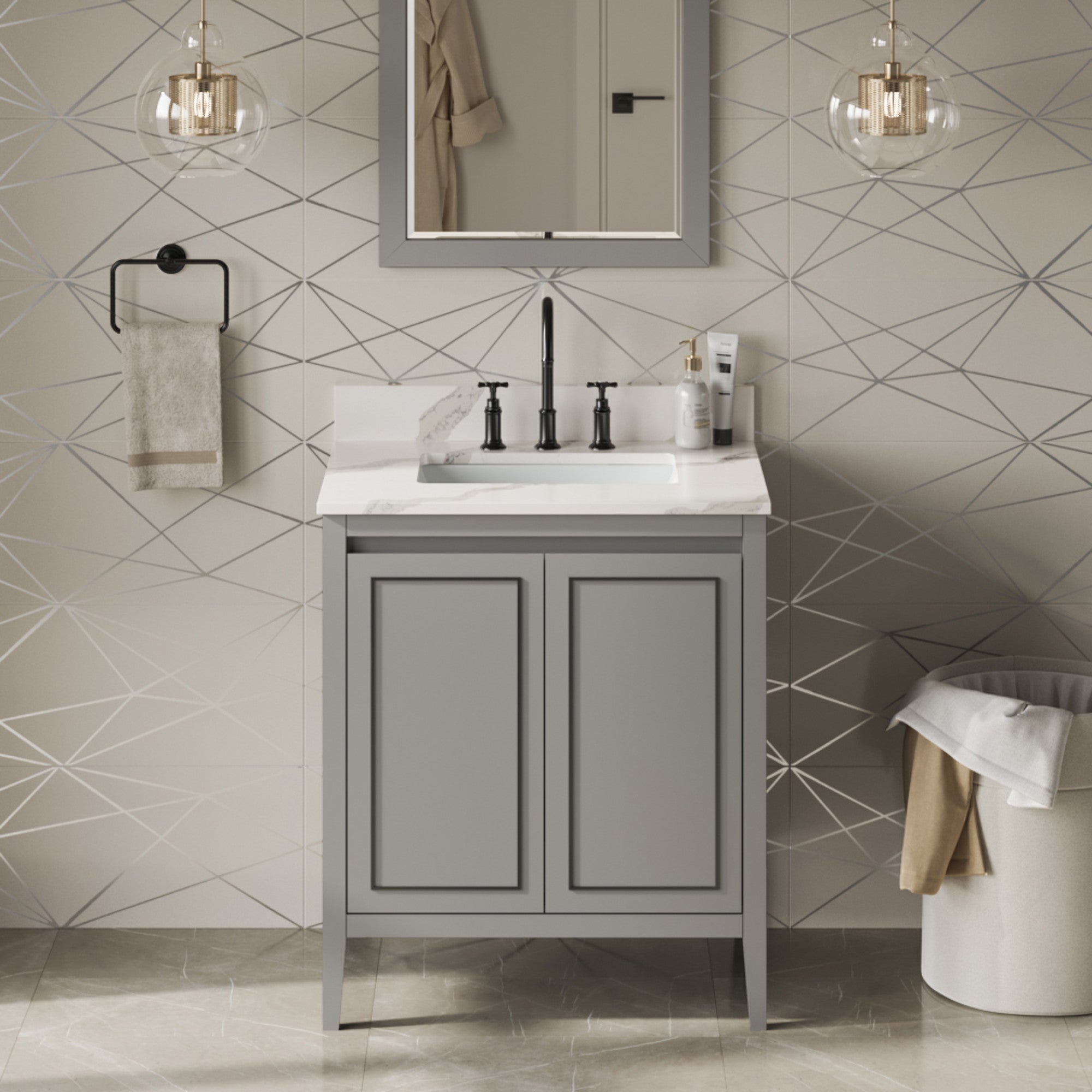 30" Percival Vanity – Grey