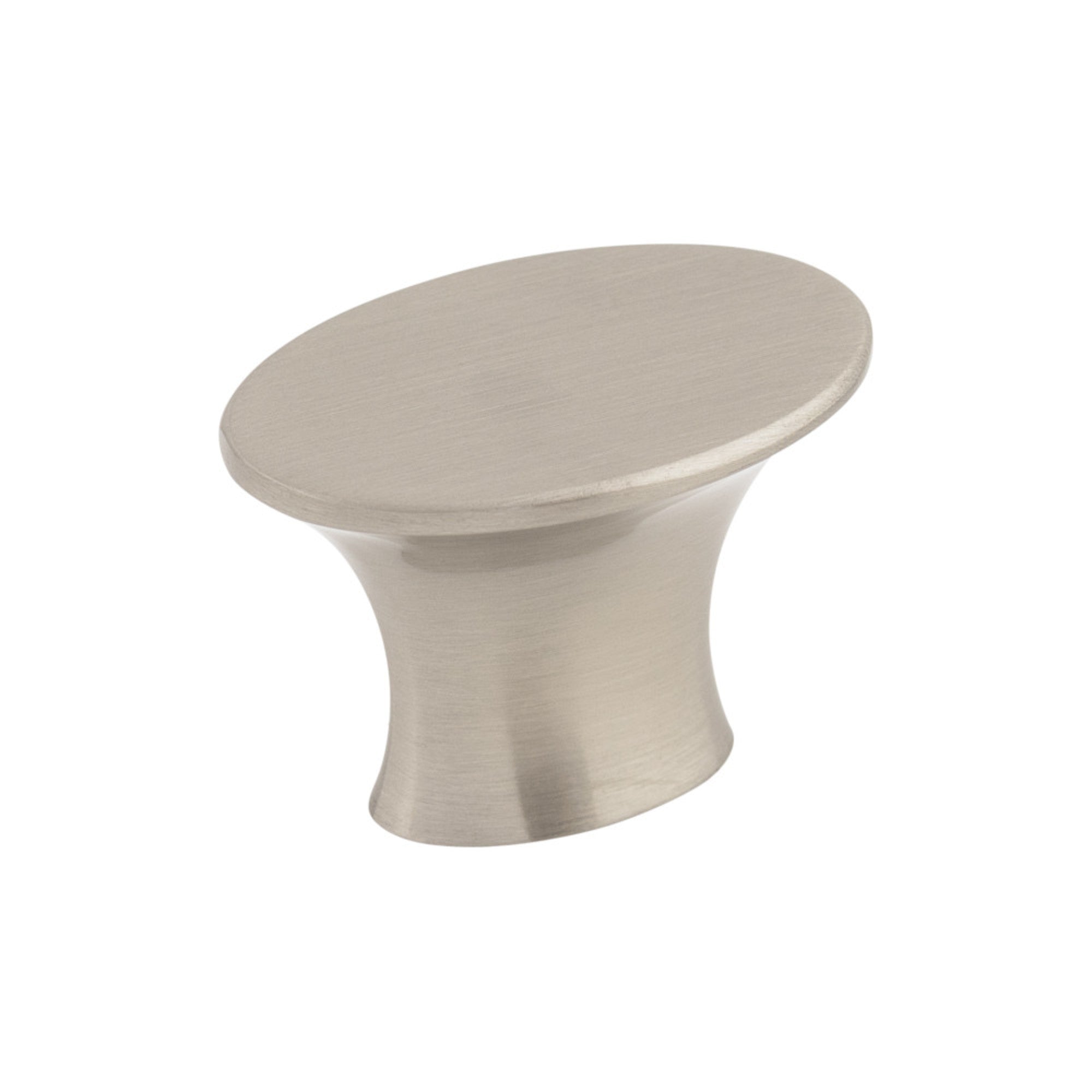 Edgewater 1 5/16" Length Oval Knob - Brushed Satin Nickel