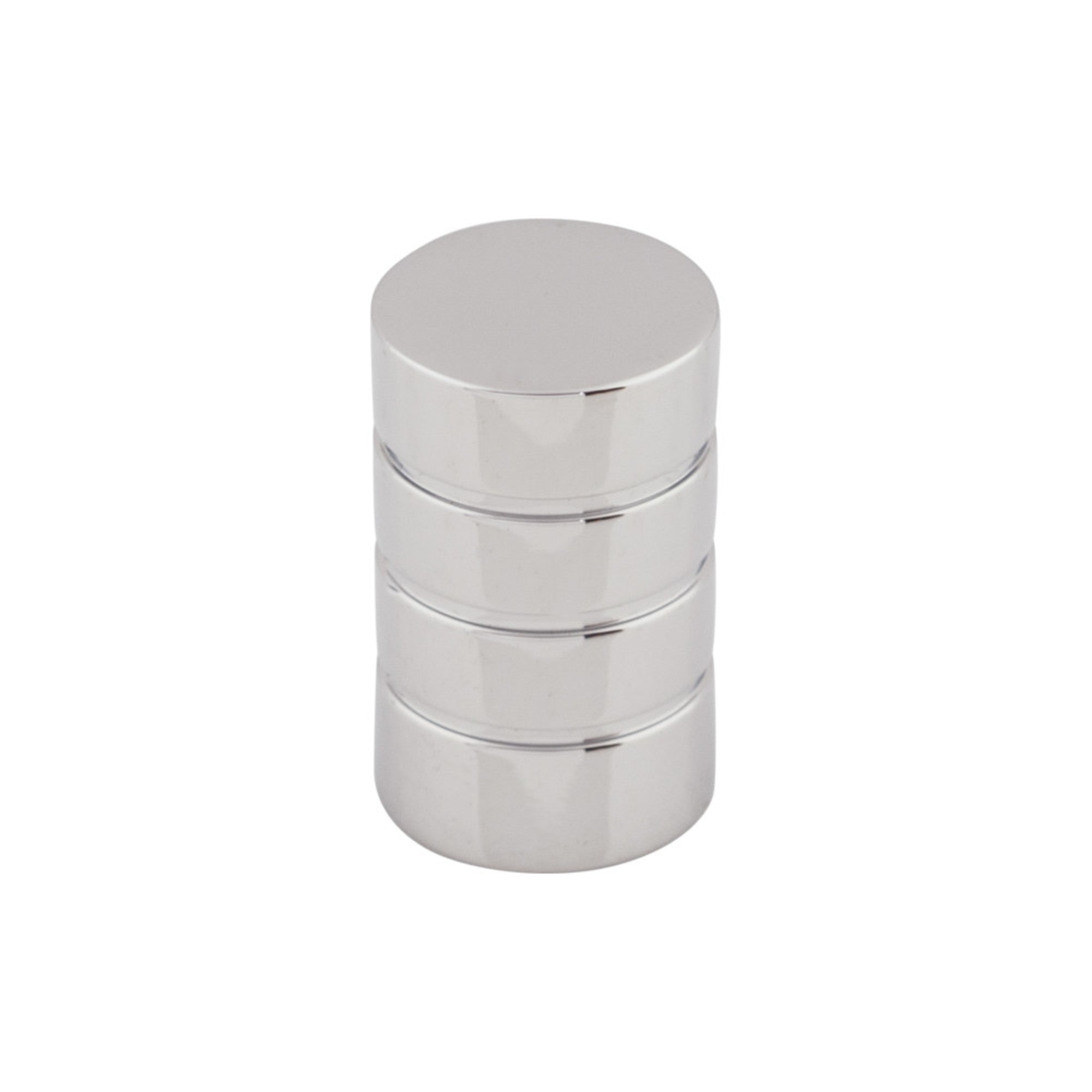 Stacked Round Knob - Polished Chrome