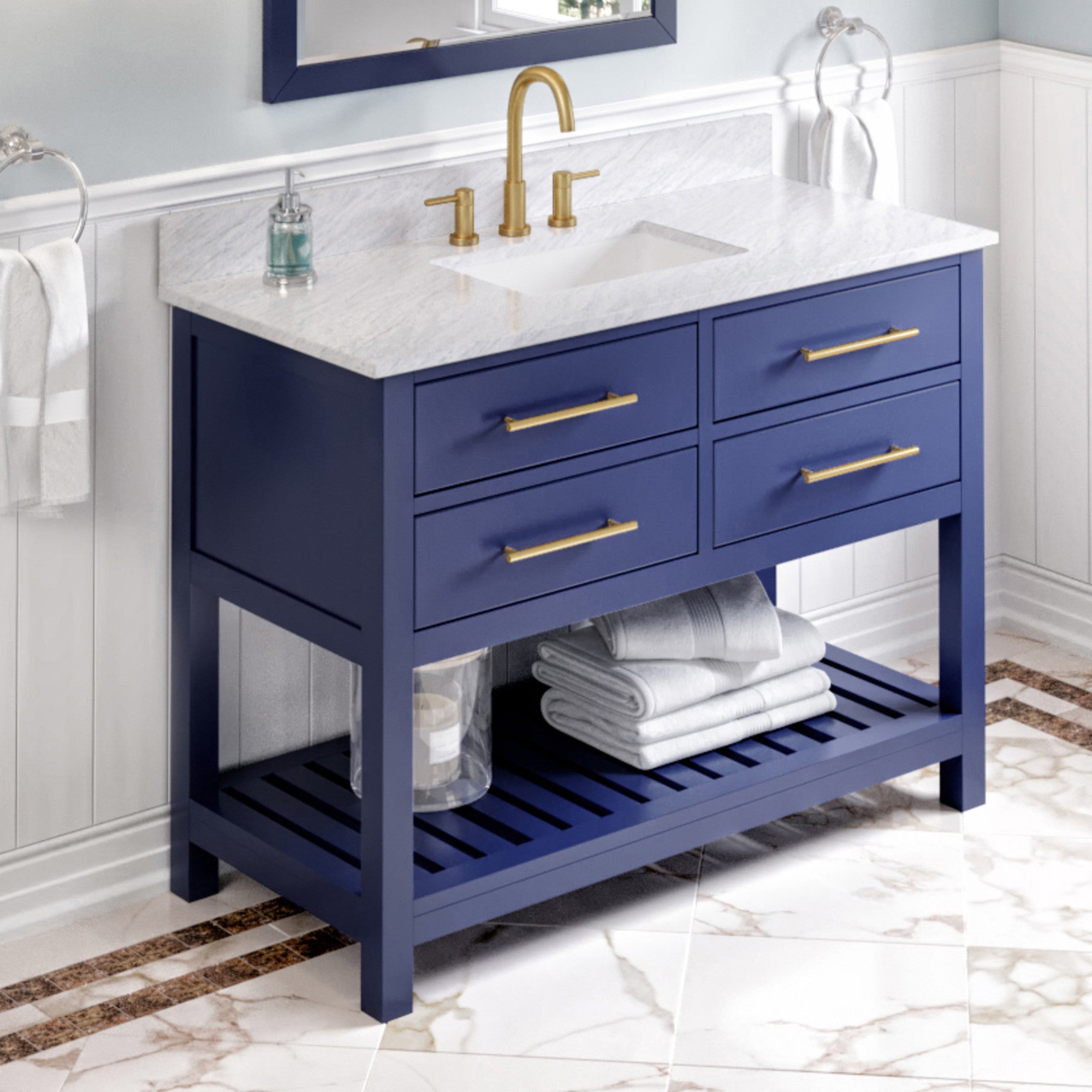 48" Wavecrest Vanity – Hale Blue