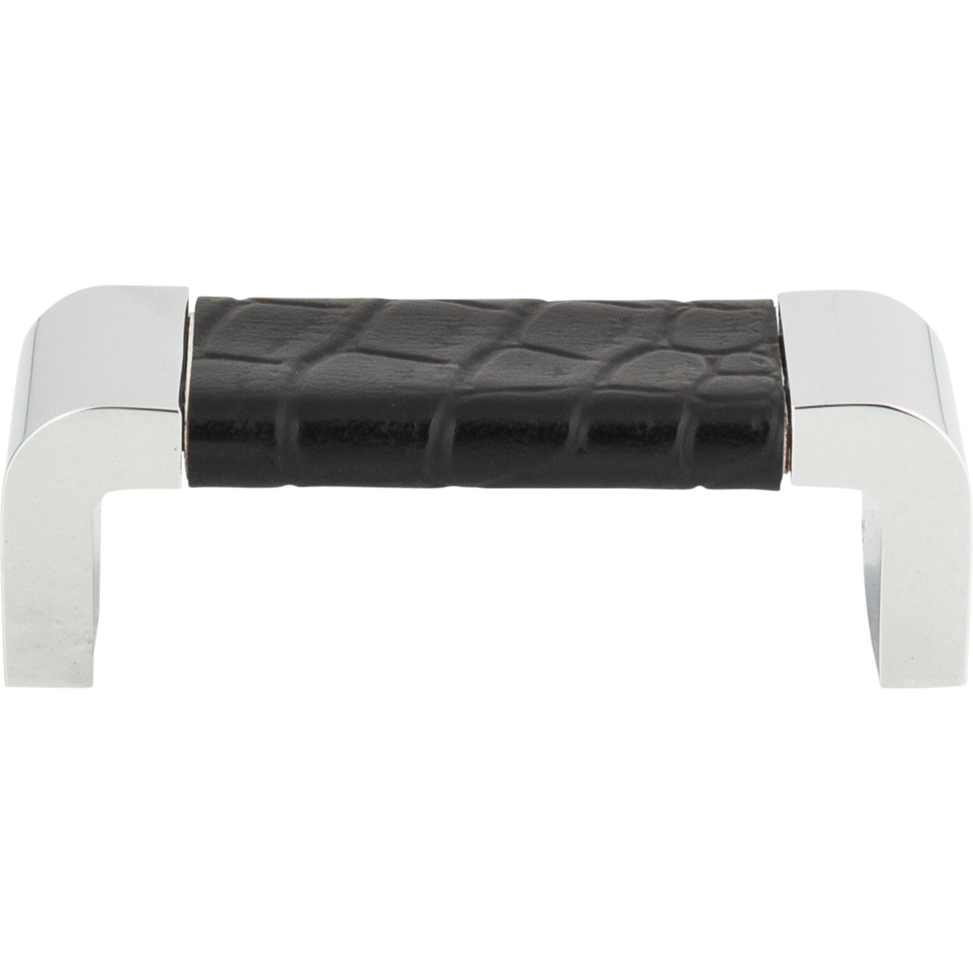 Paradigm Bar Pull - CH & Black Croc Leather
