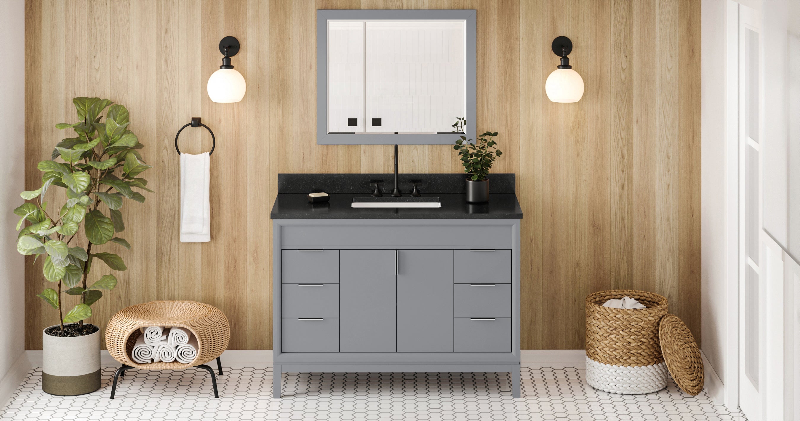 48" Theodora Vanity – Grey
