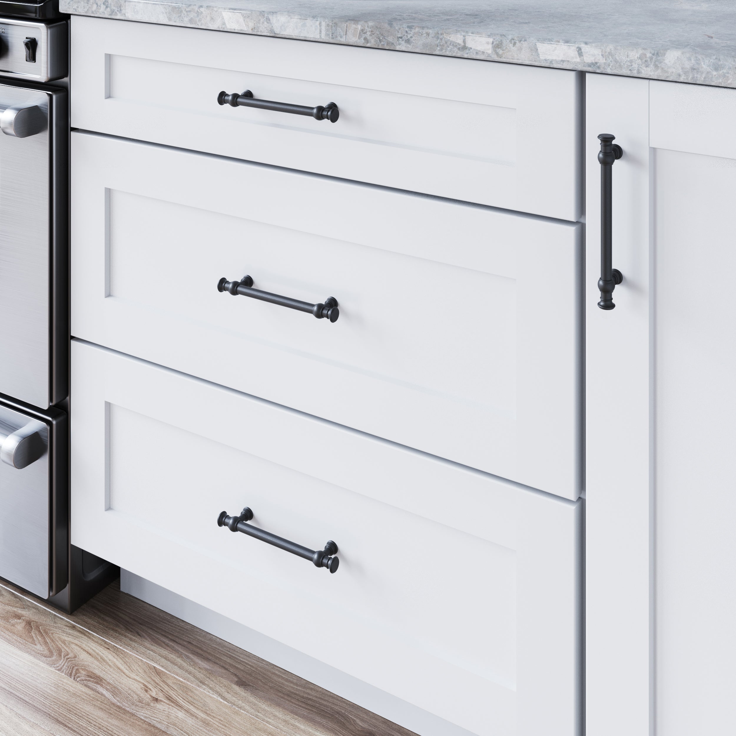 Ormonde 3 3/4" Center to Center Bar Pull - Flat Black