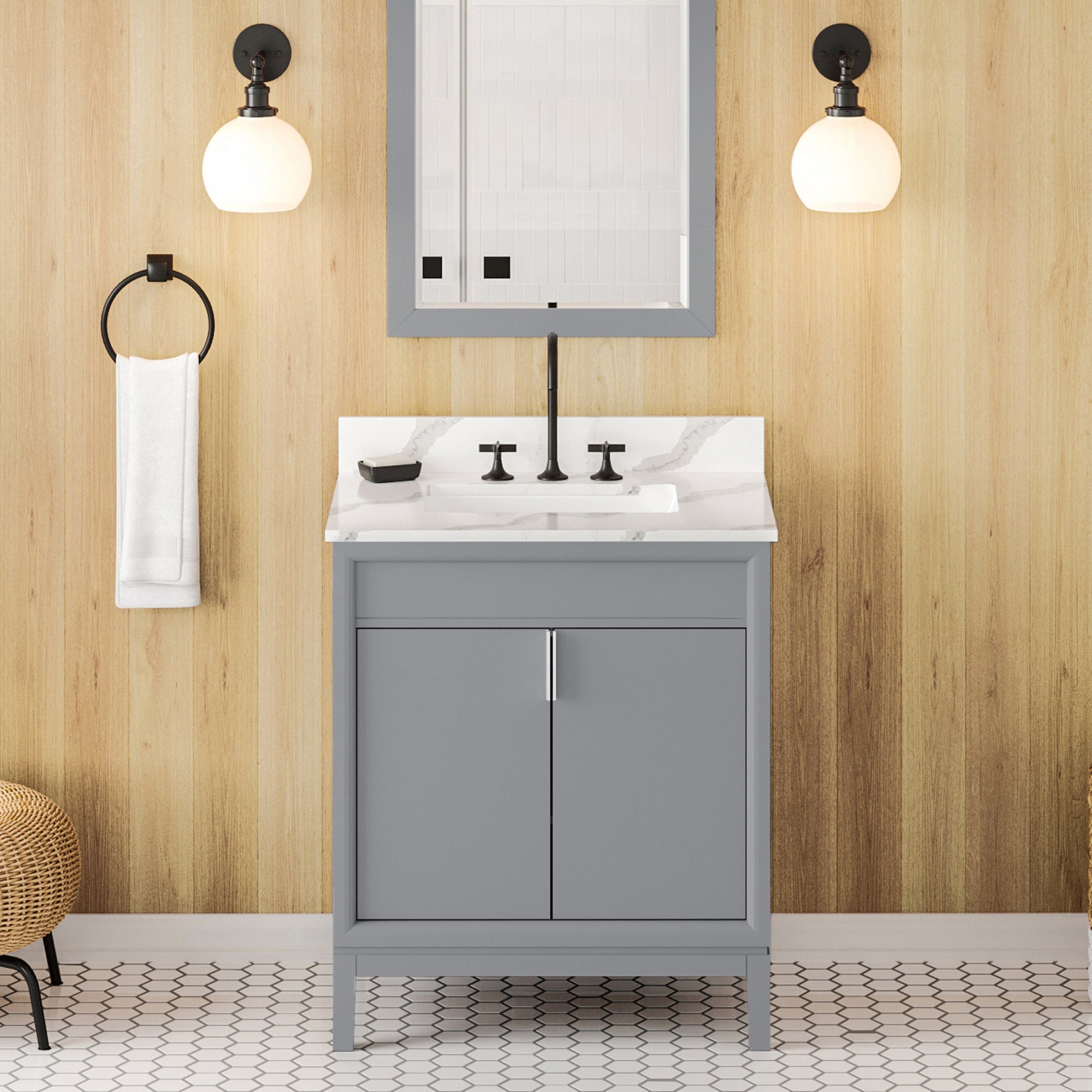 30" Theodora Vanity – Grey