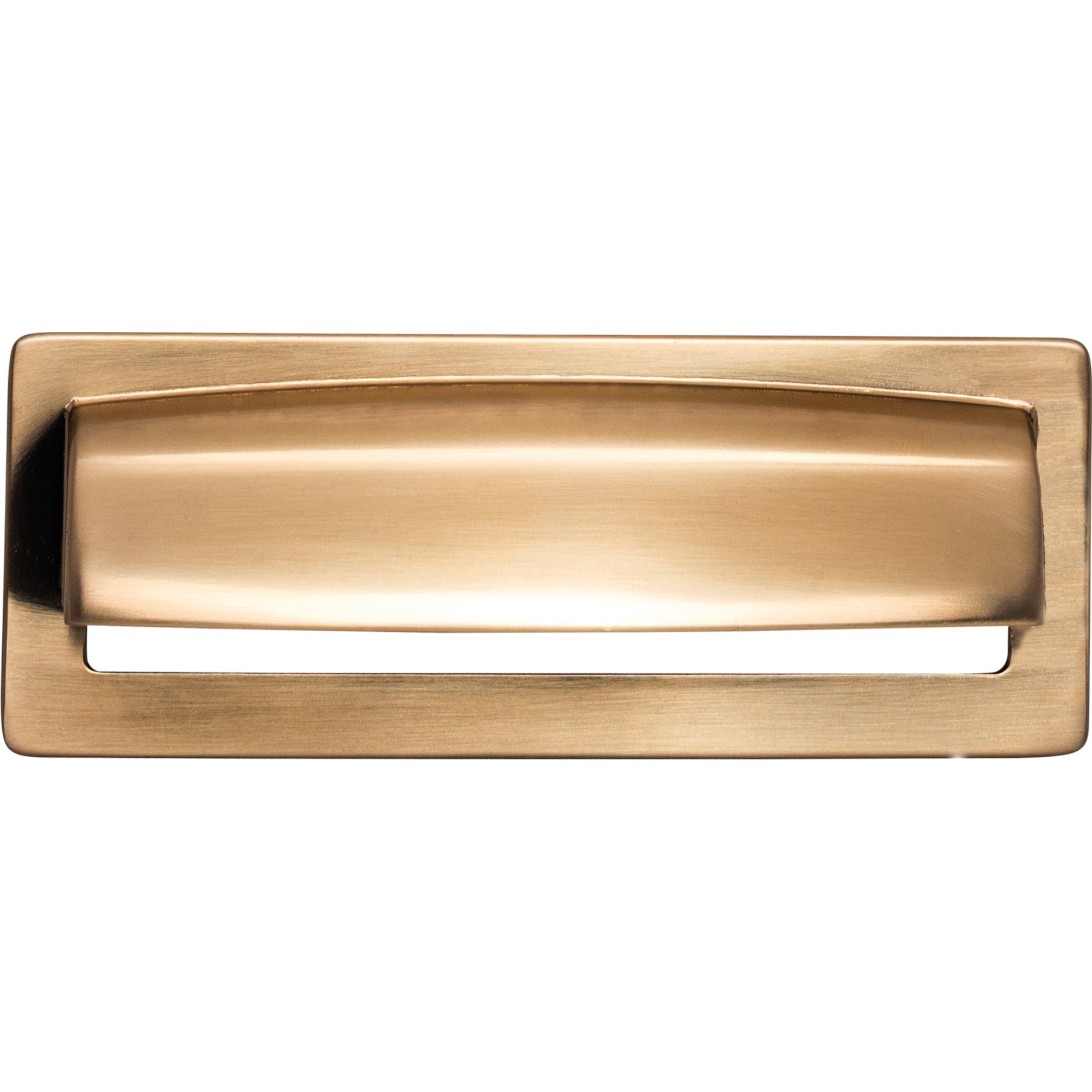 Hollin 3 3/4" Center to Center Cup/Bin Pull - Honey Bronze