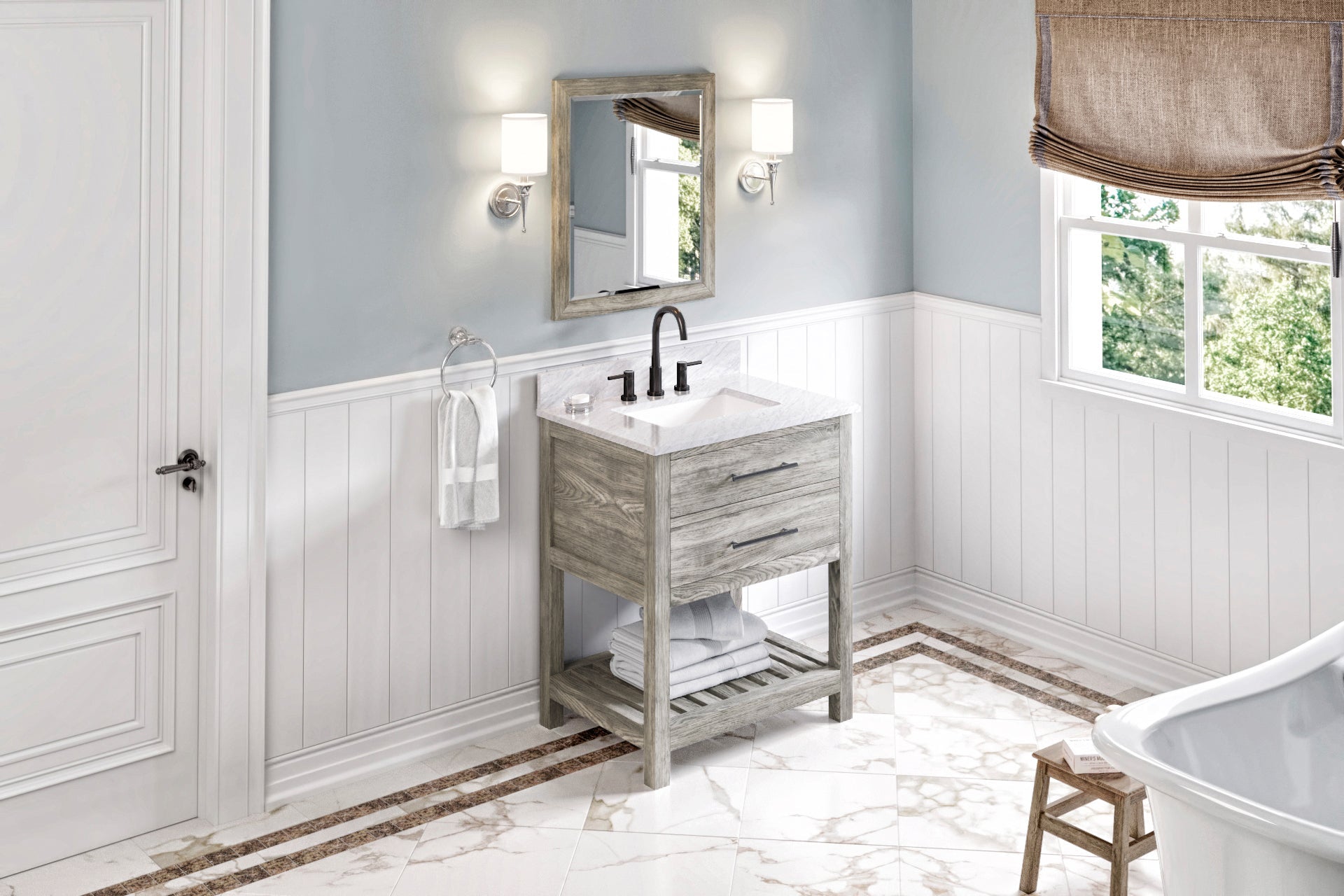 30" Wavecrest Vanity – Weathered Grey