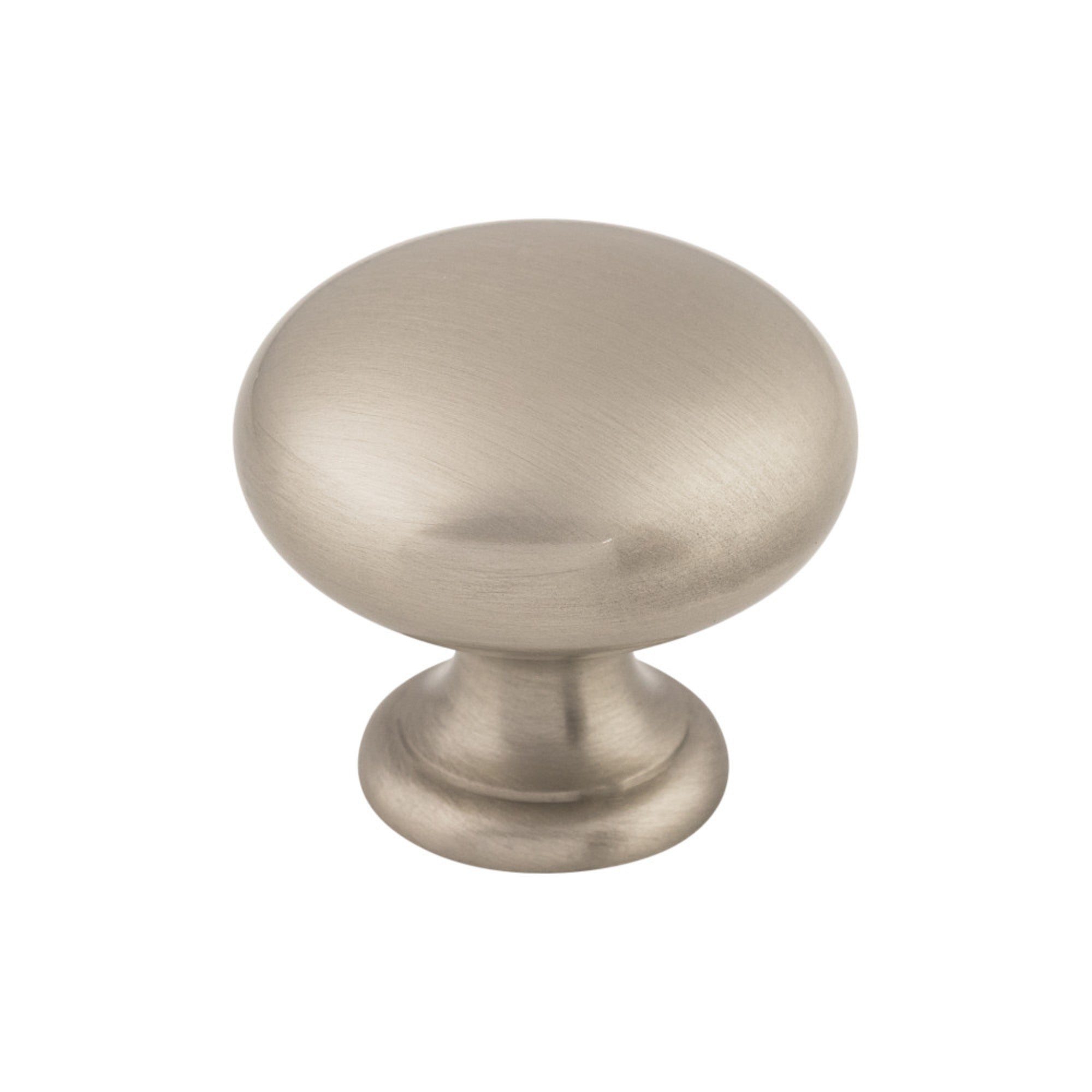 Mushroom 1 1/4" Diameter Round Knob - Brushed Satin Nickel