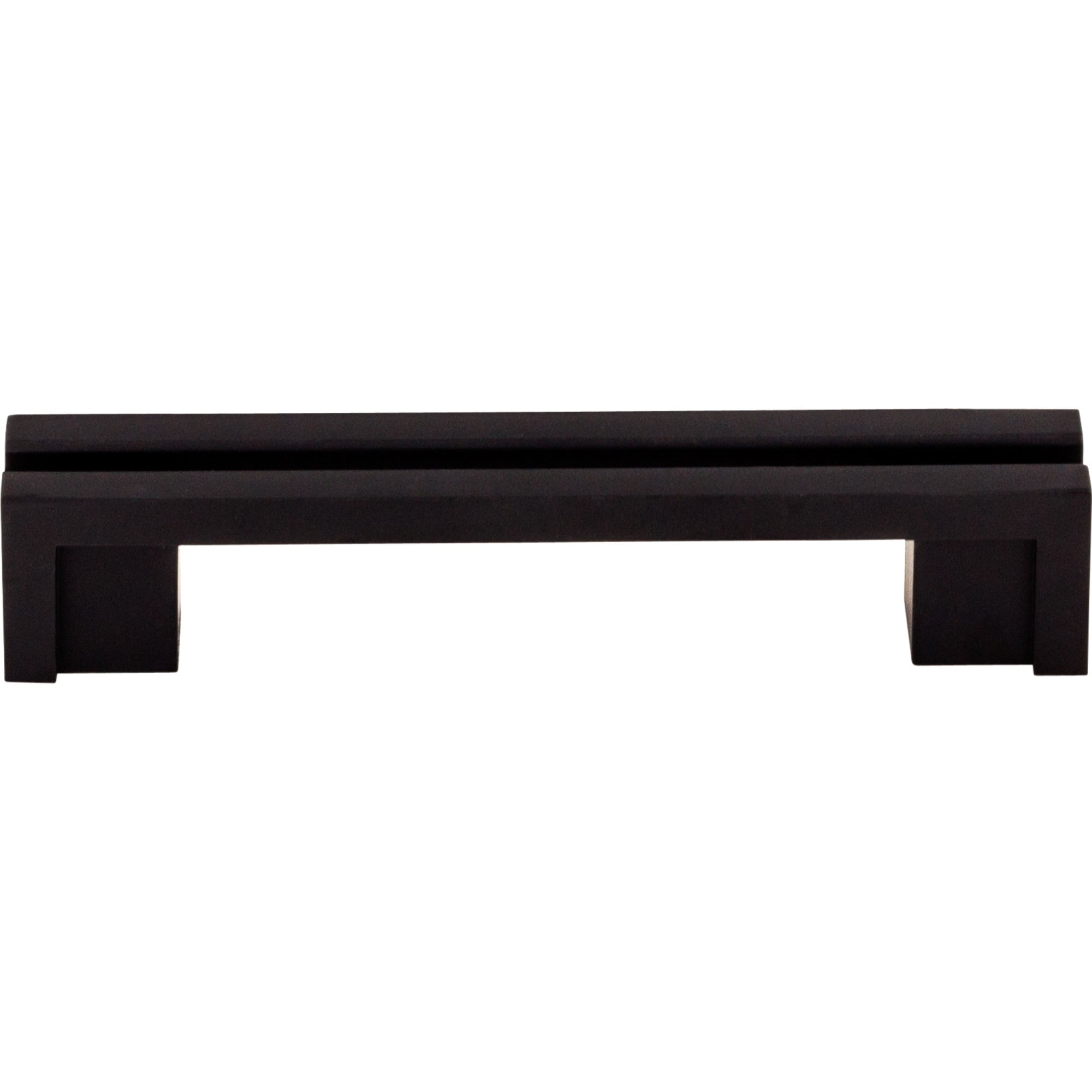 Flat Rail 3 1/2" Center to Center Bar Pull - Flat Black