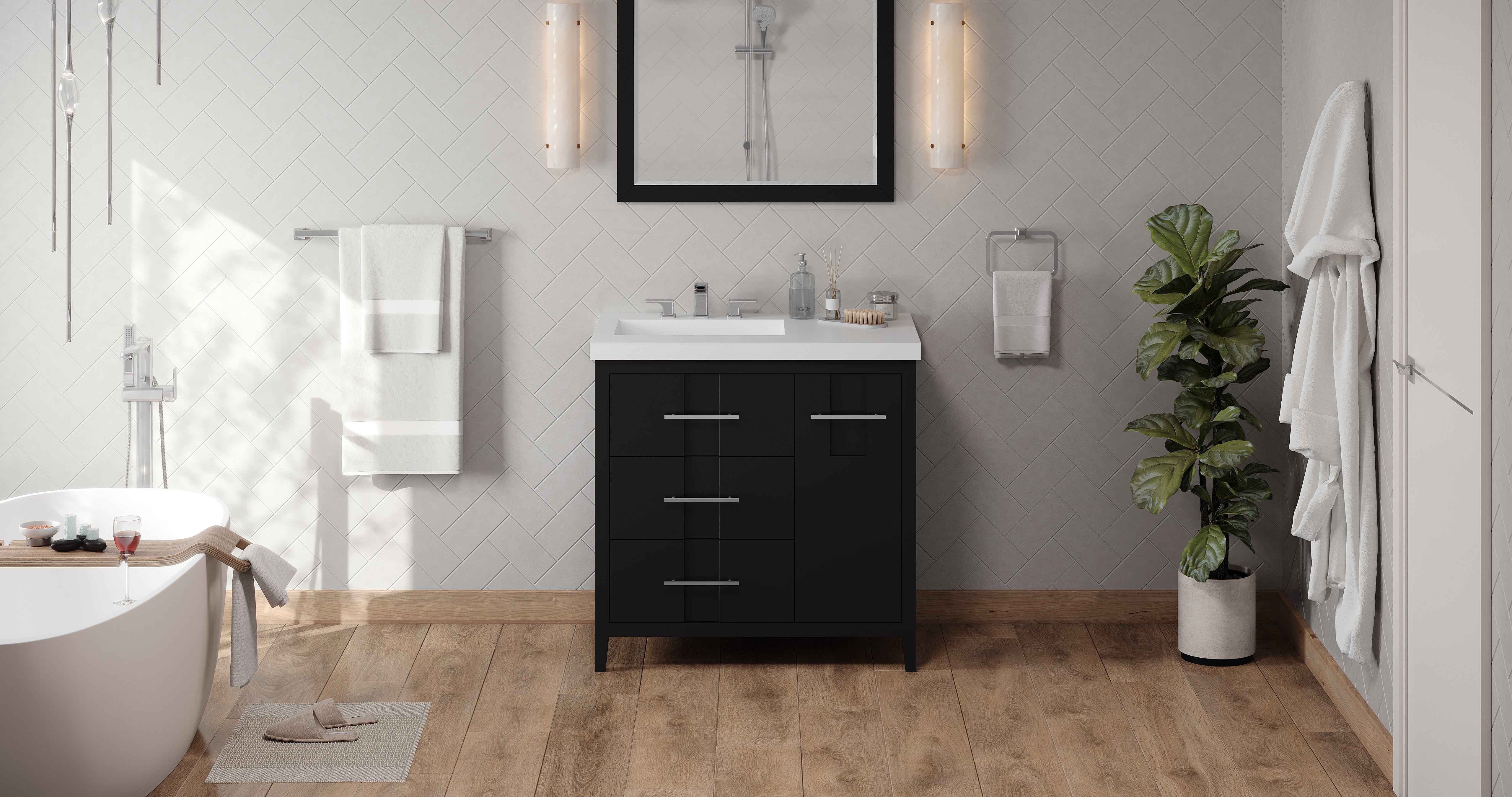 36" Katara Vanity – Left Offset