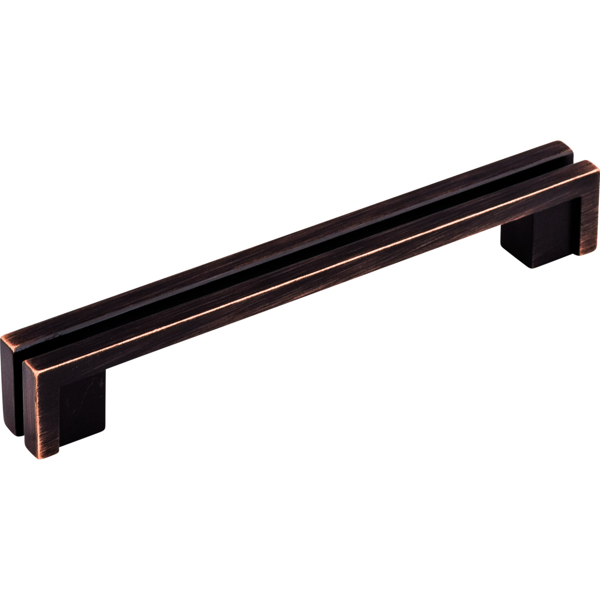 Flat Rail 5" Center to Center Bar Pull - Tuscan Bronze