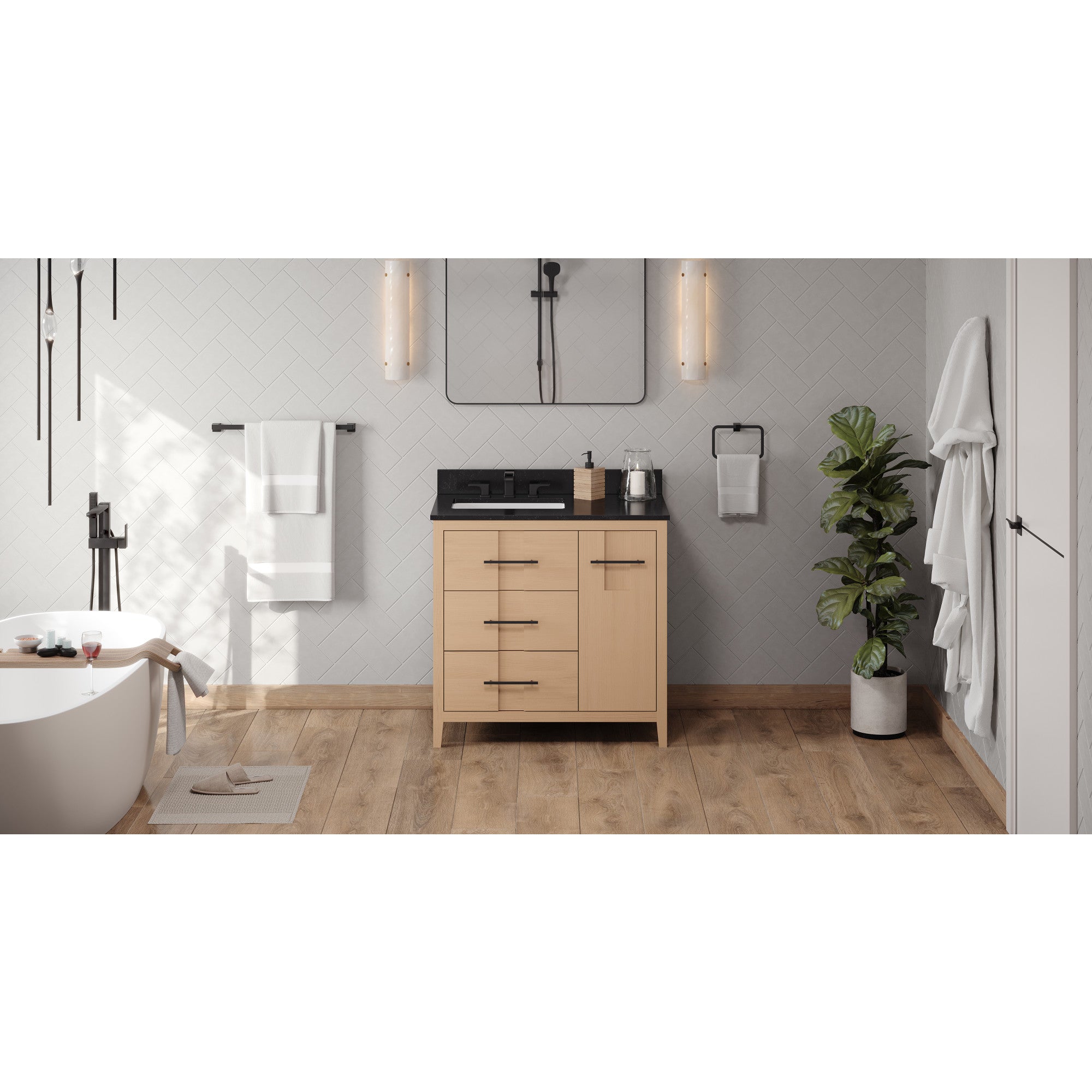 36" Katara Vanity – Left Offset
