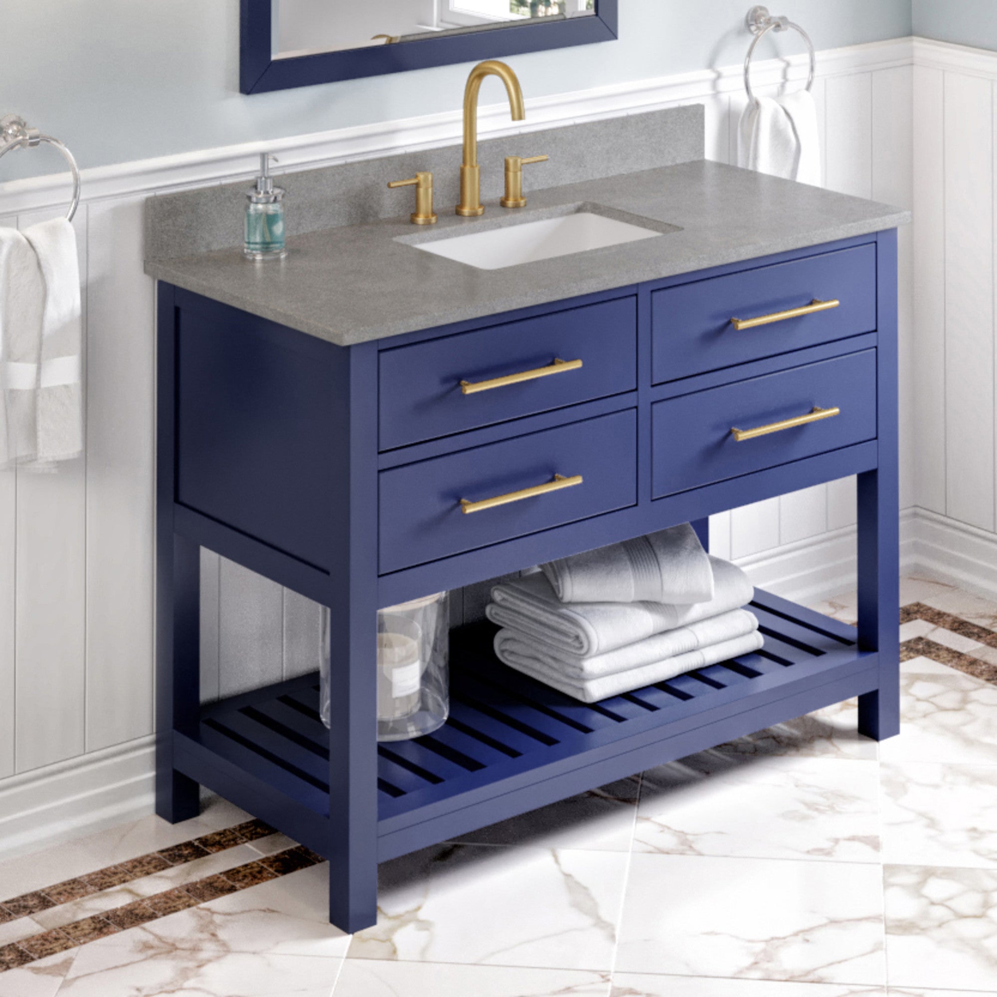 48" Wavecrest Vanity – Hale Blue