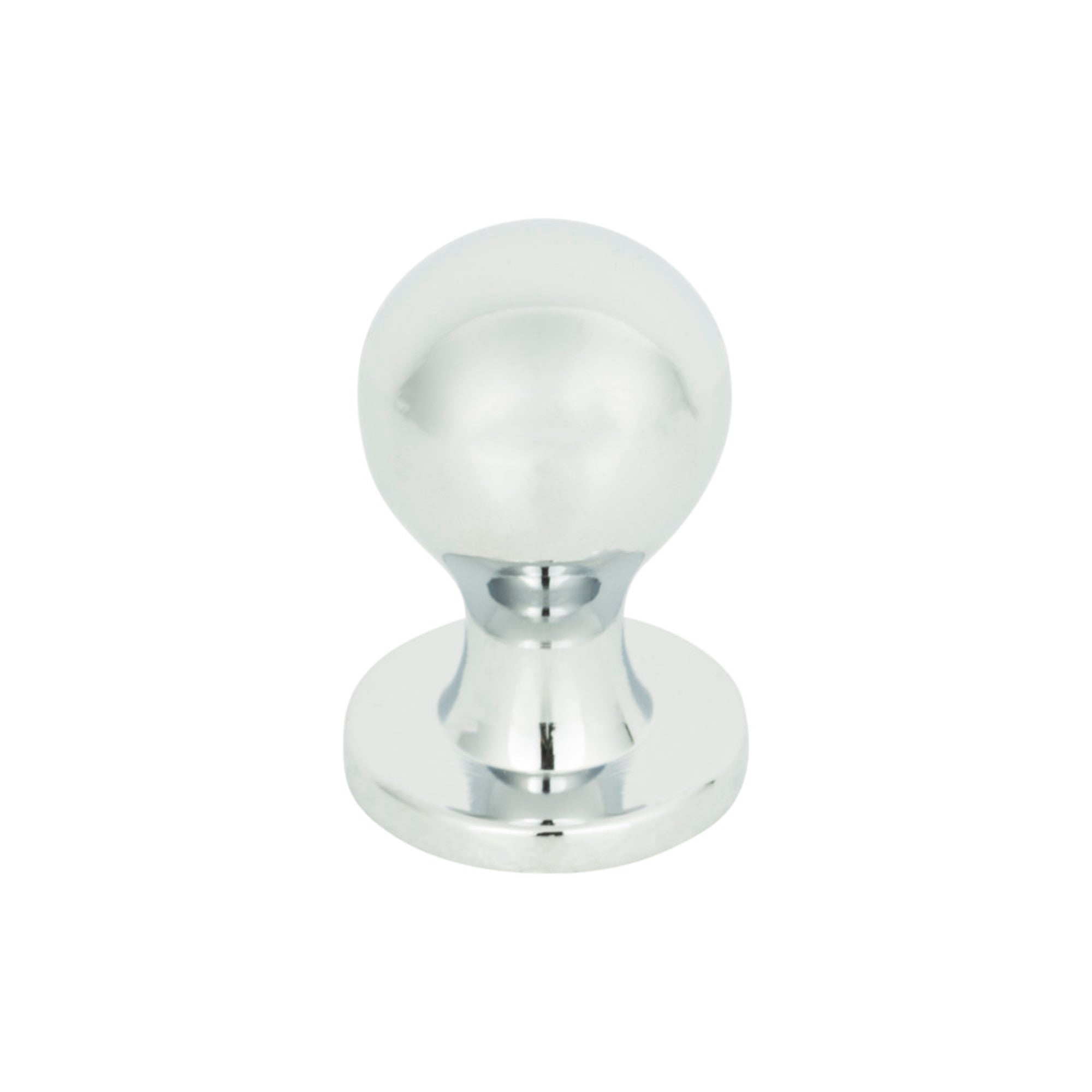 Nipple 3/4" Diameter Round Knob - Polished Chrome