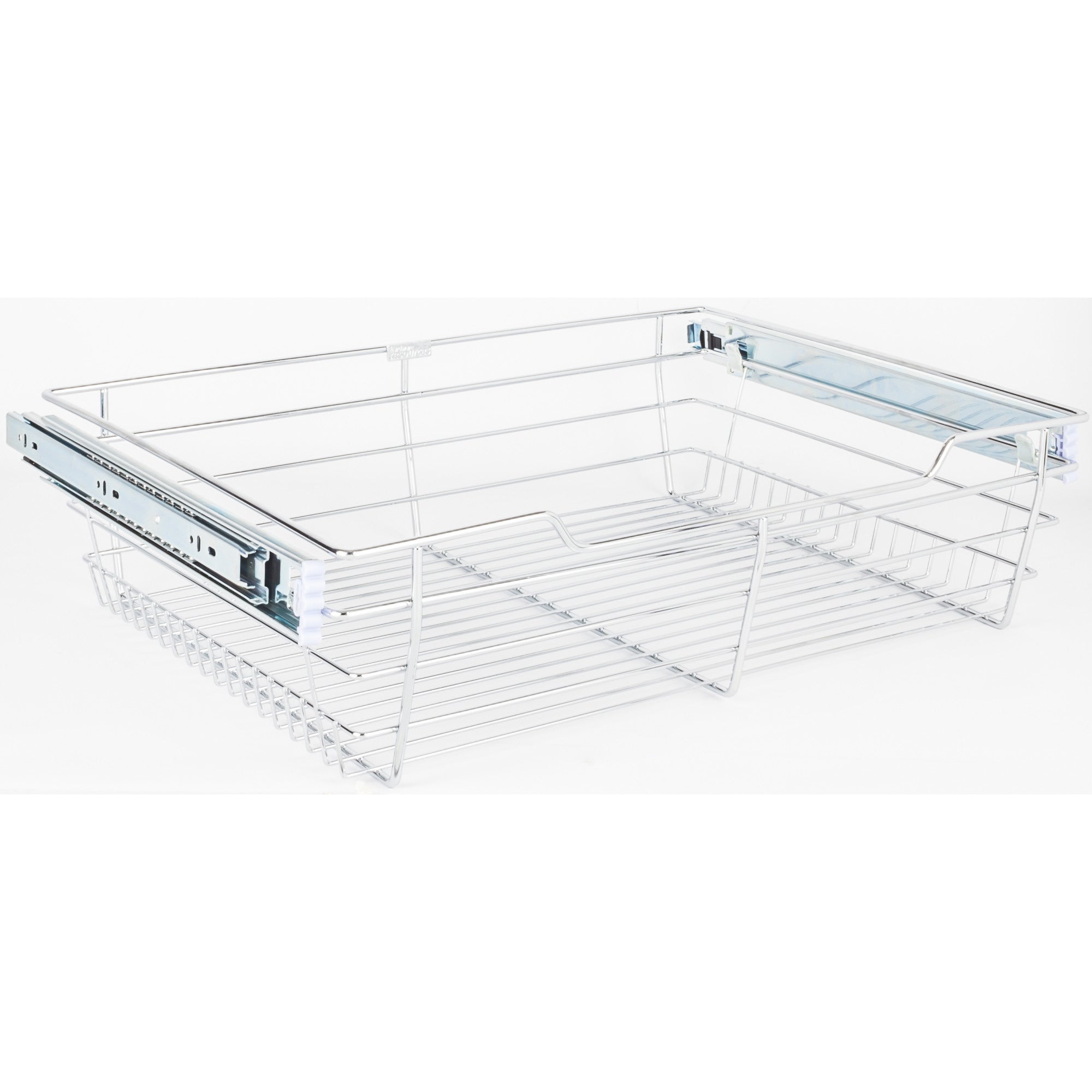 Chrome Closet Pullout Basket with Slides 16"D x 23"W x 6"H