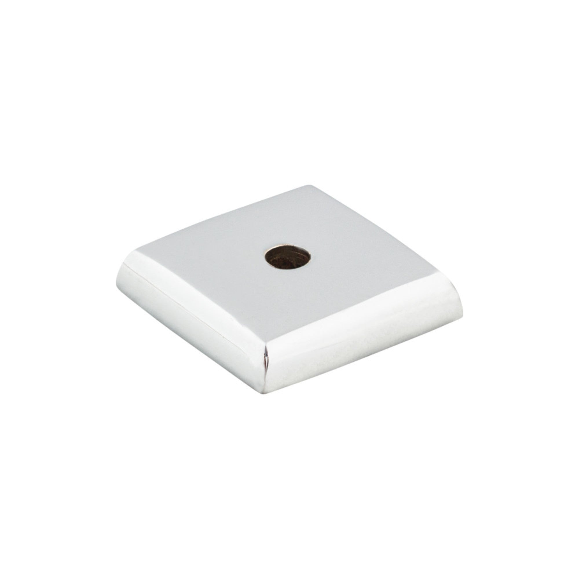 Aspen II Square Knob Backplate - Polished Chrome