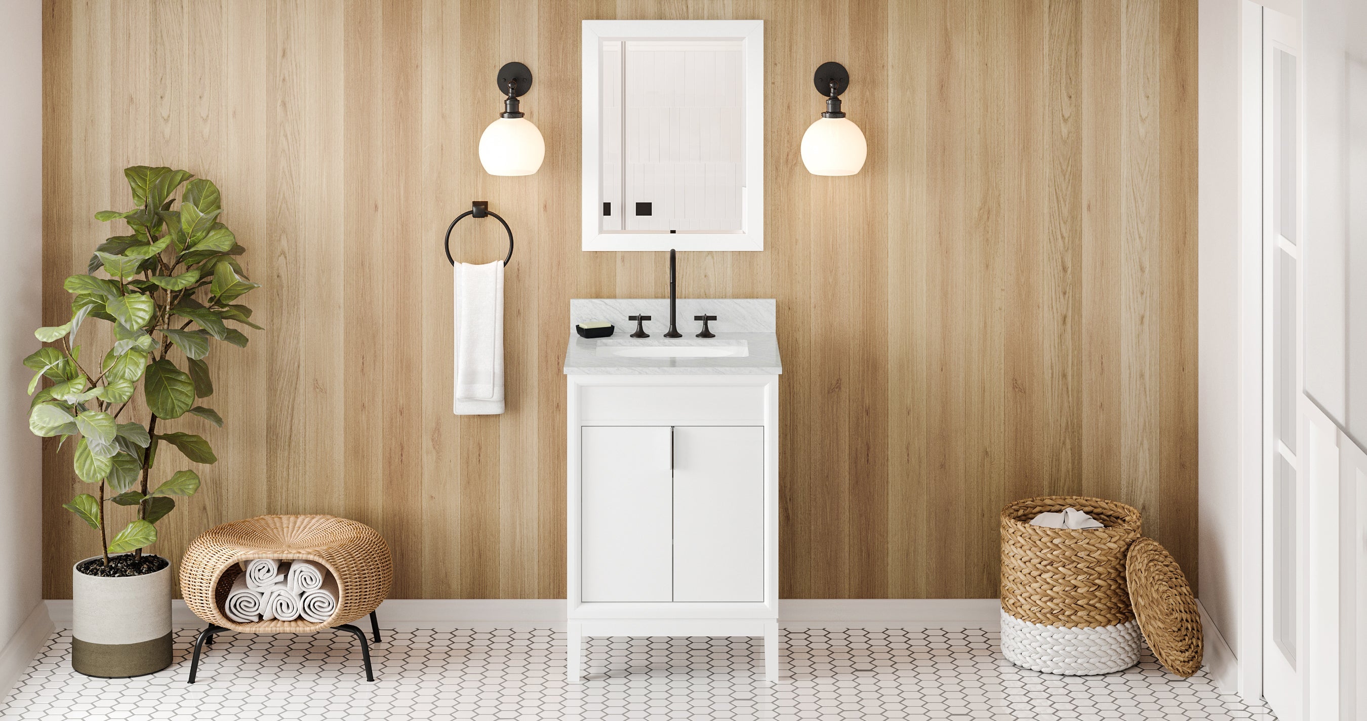 24" Theodora Vanity – White