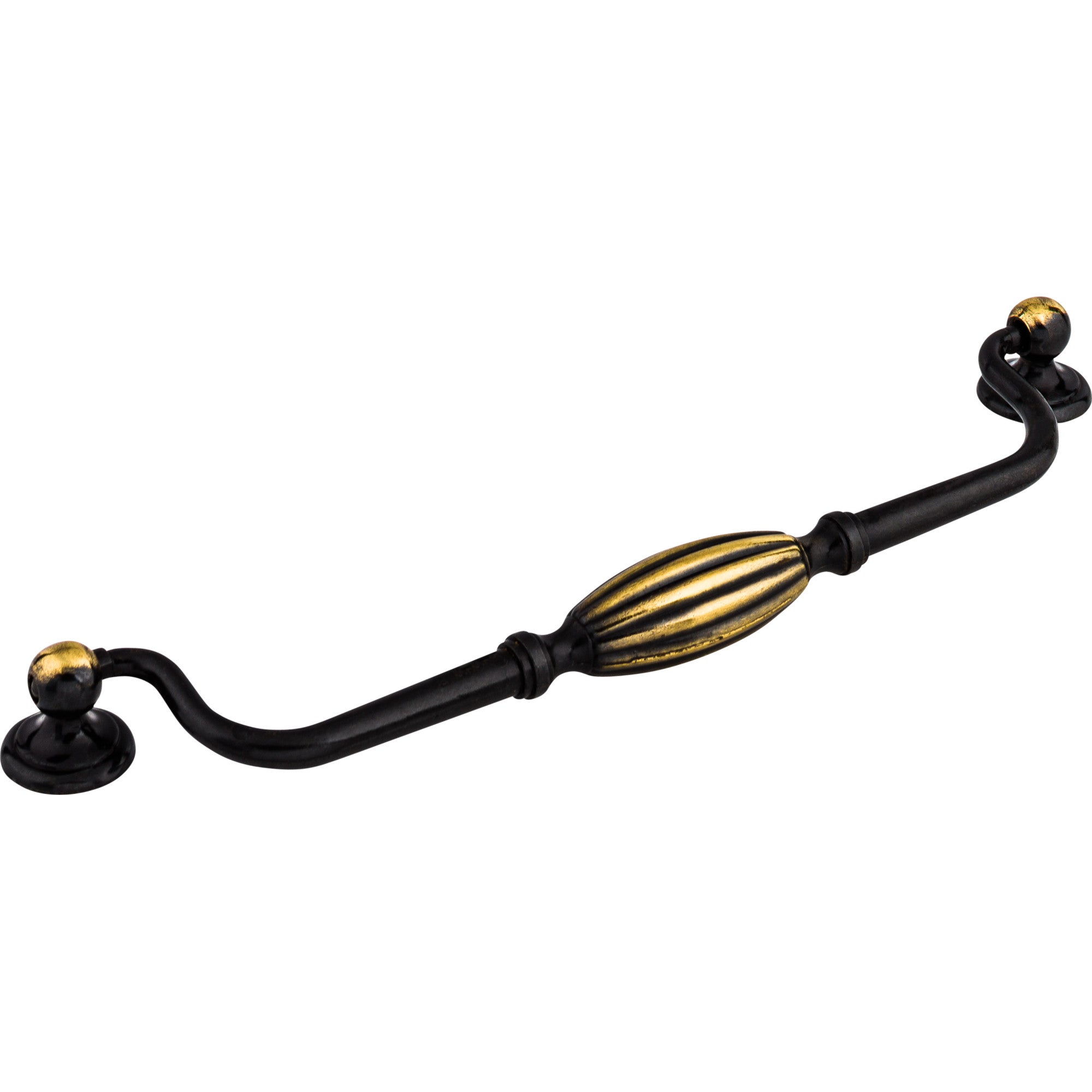 Tuscany 8 13/16" Center to Center Drop Handle - Dark Antique Brass