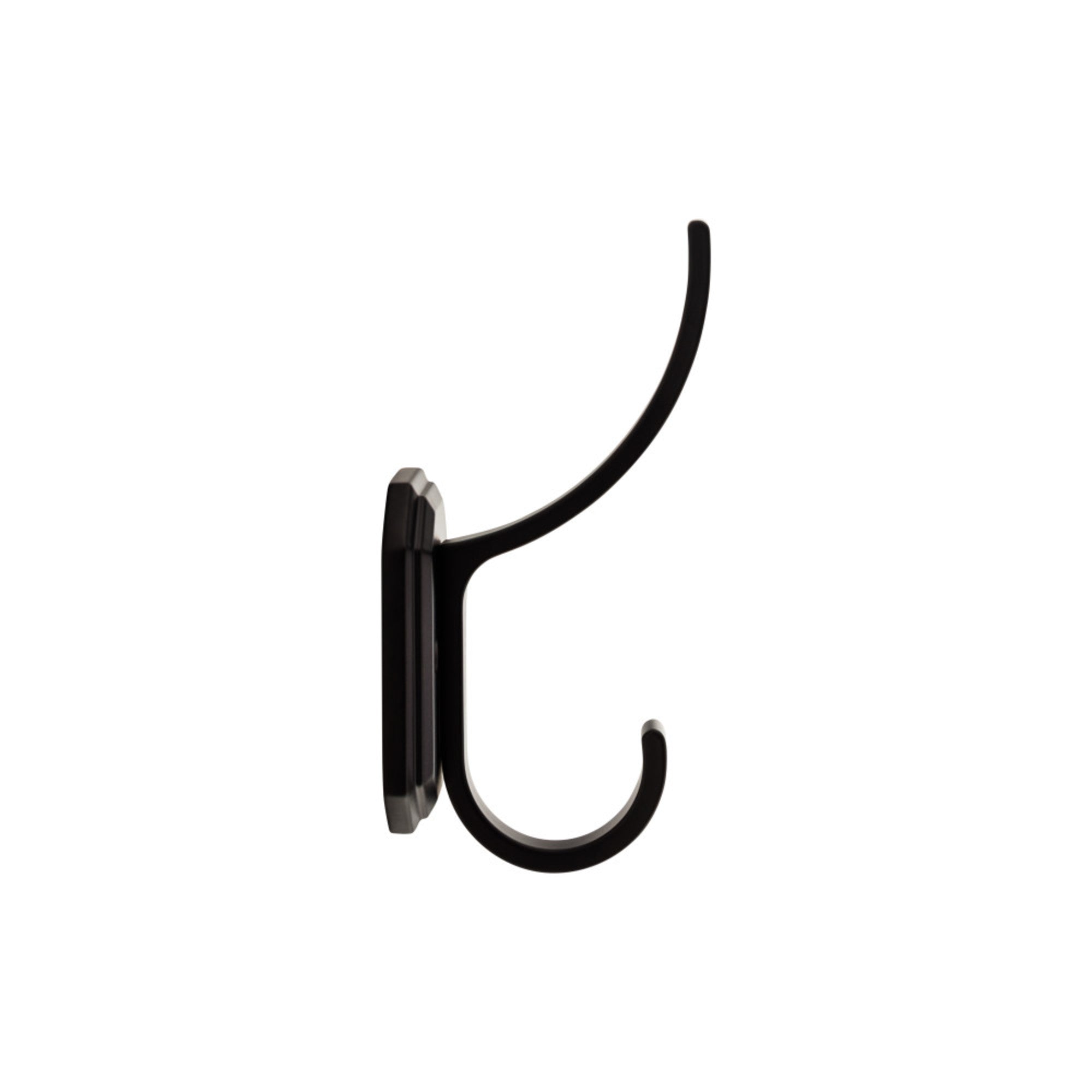 Emerald 6 1/4" Wall Hooks - Flat Black