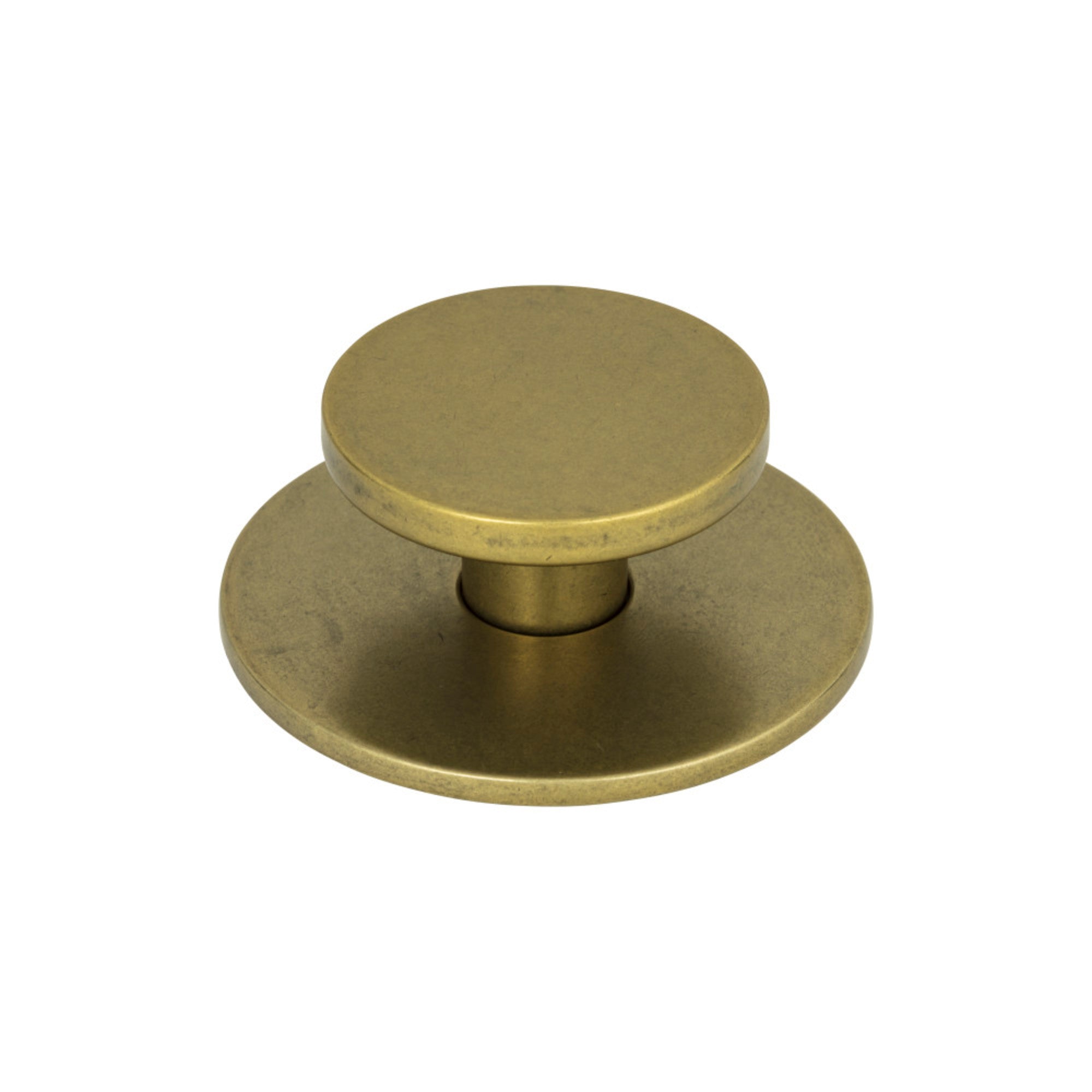 Dot Round Knob - Vintage Brass