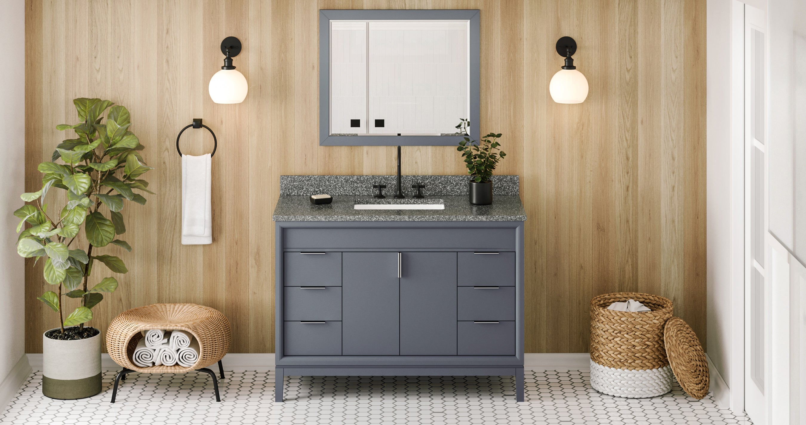 48" Theodora Vanity – Blue Steel