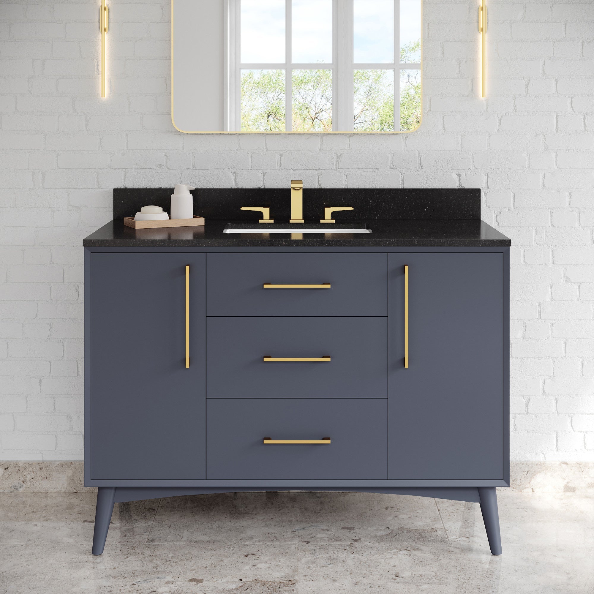 48" Dashwood Vanity – Blue Steel