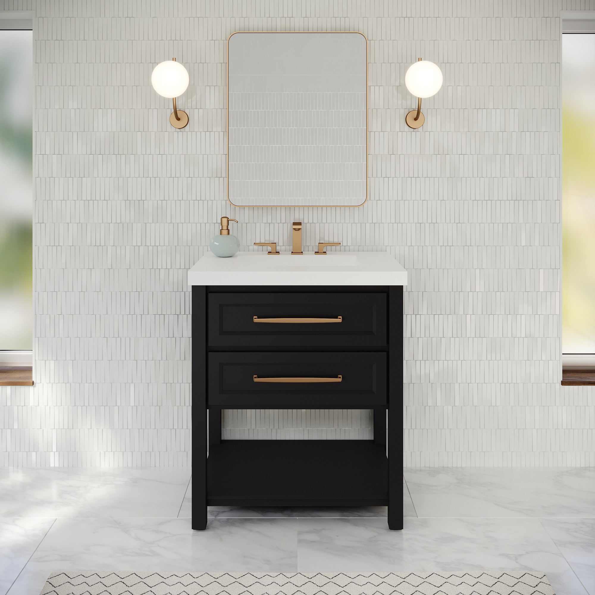 30" Kipling Vanity – Blue Steel