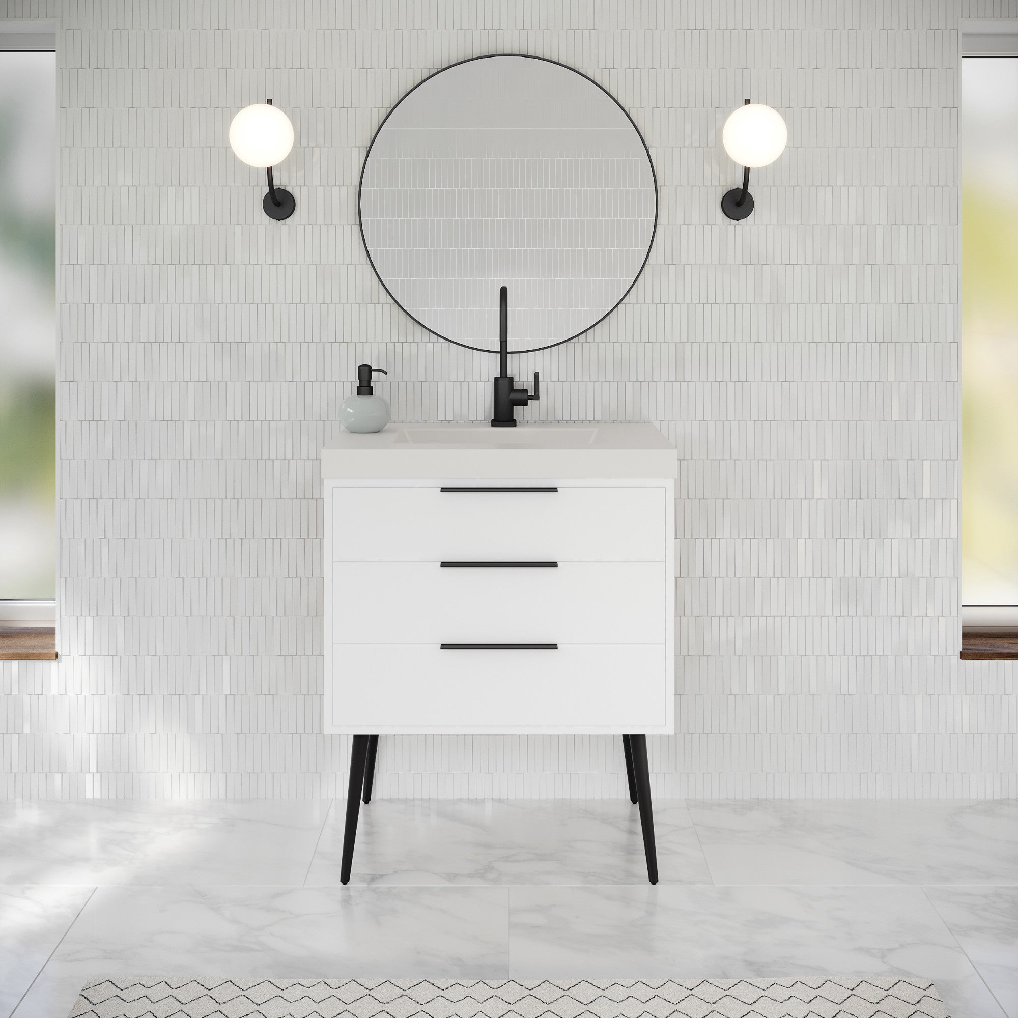 30" Gardner Vanity – White