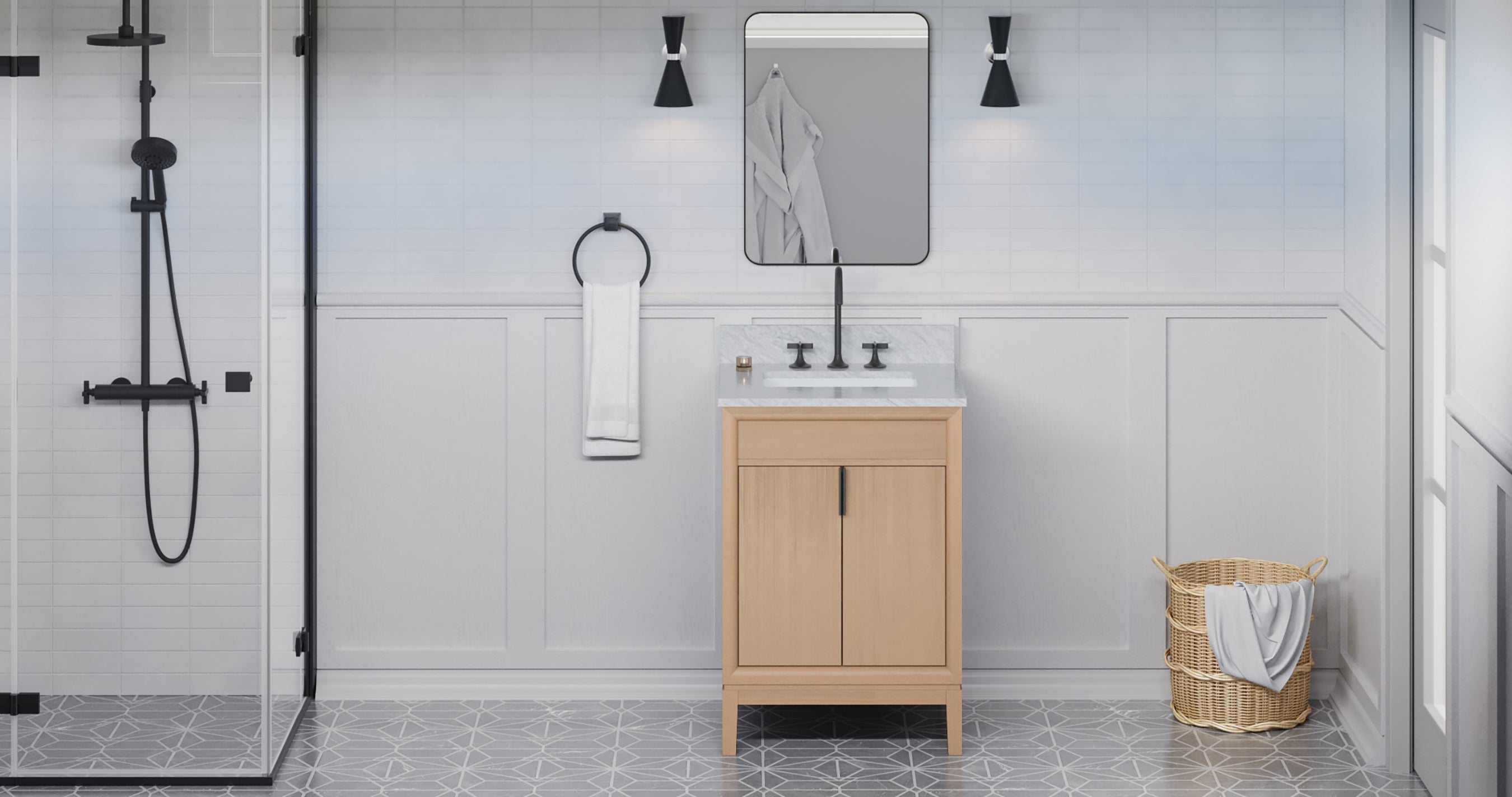 24" Theodora Vanity – Natural Oak