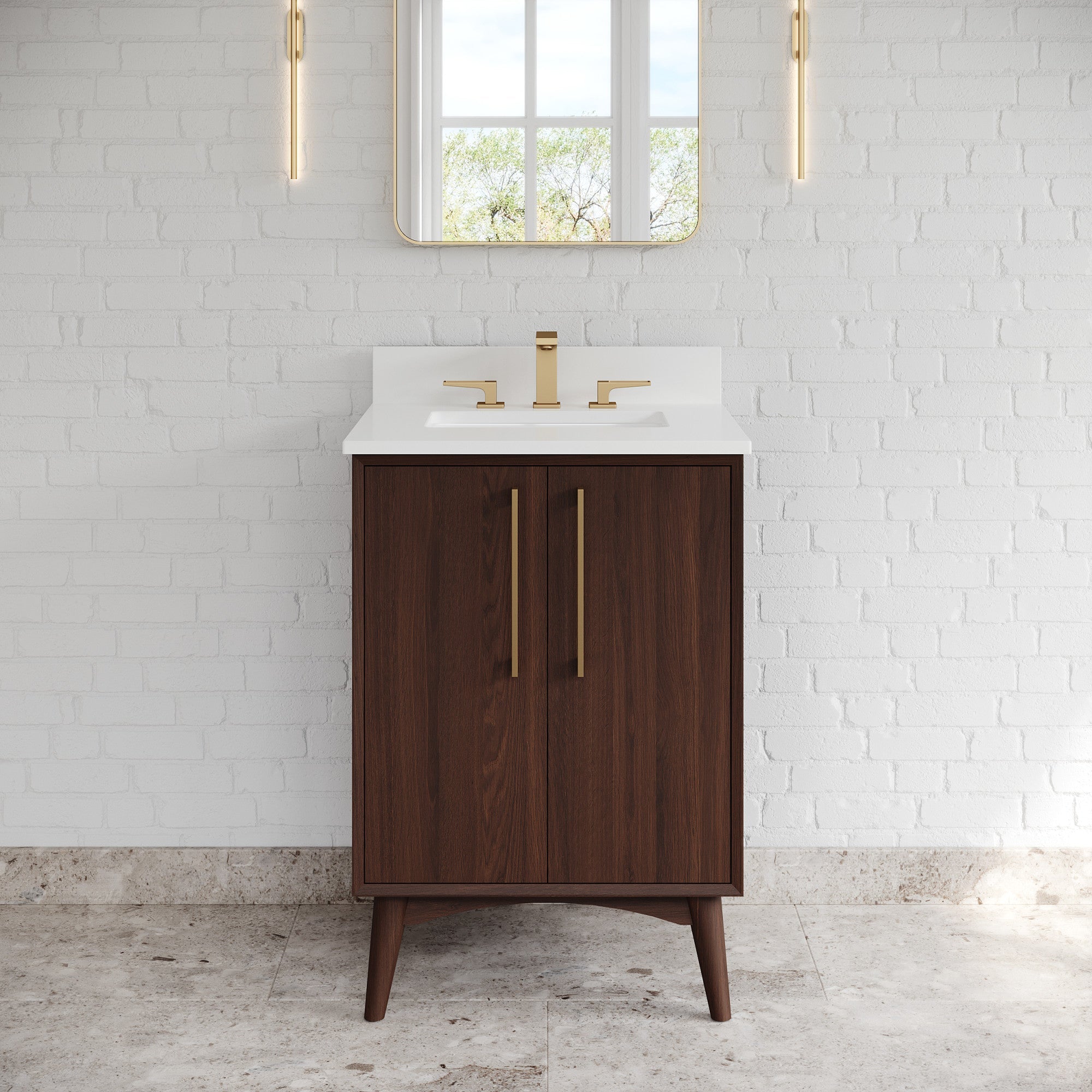 24" Dashwood Vanity – Dark Walnut