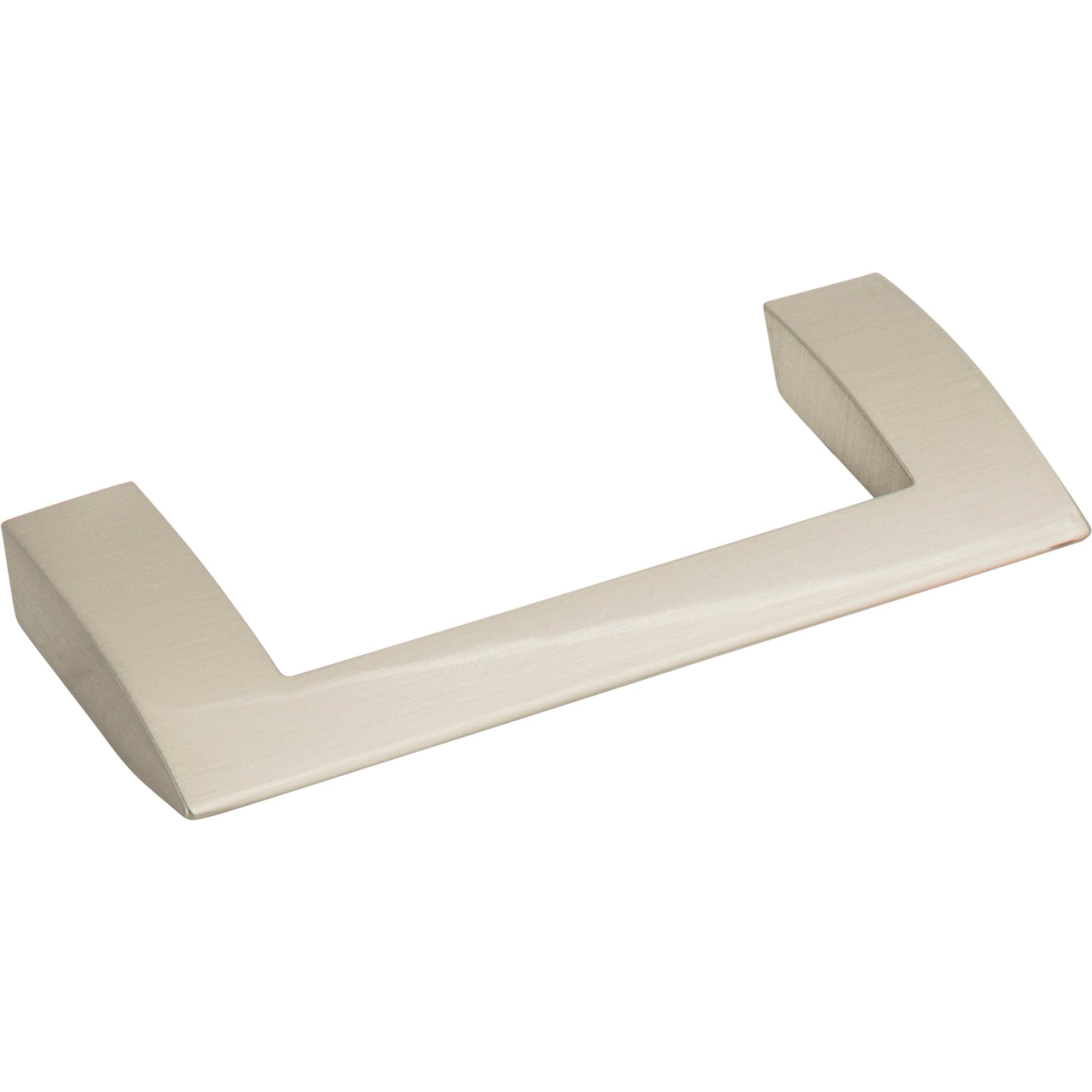 Angled Drop 3 3/4" Center to Center Bar Pull - Brushed Nickel