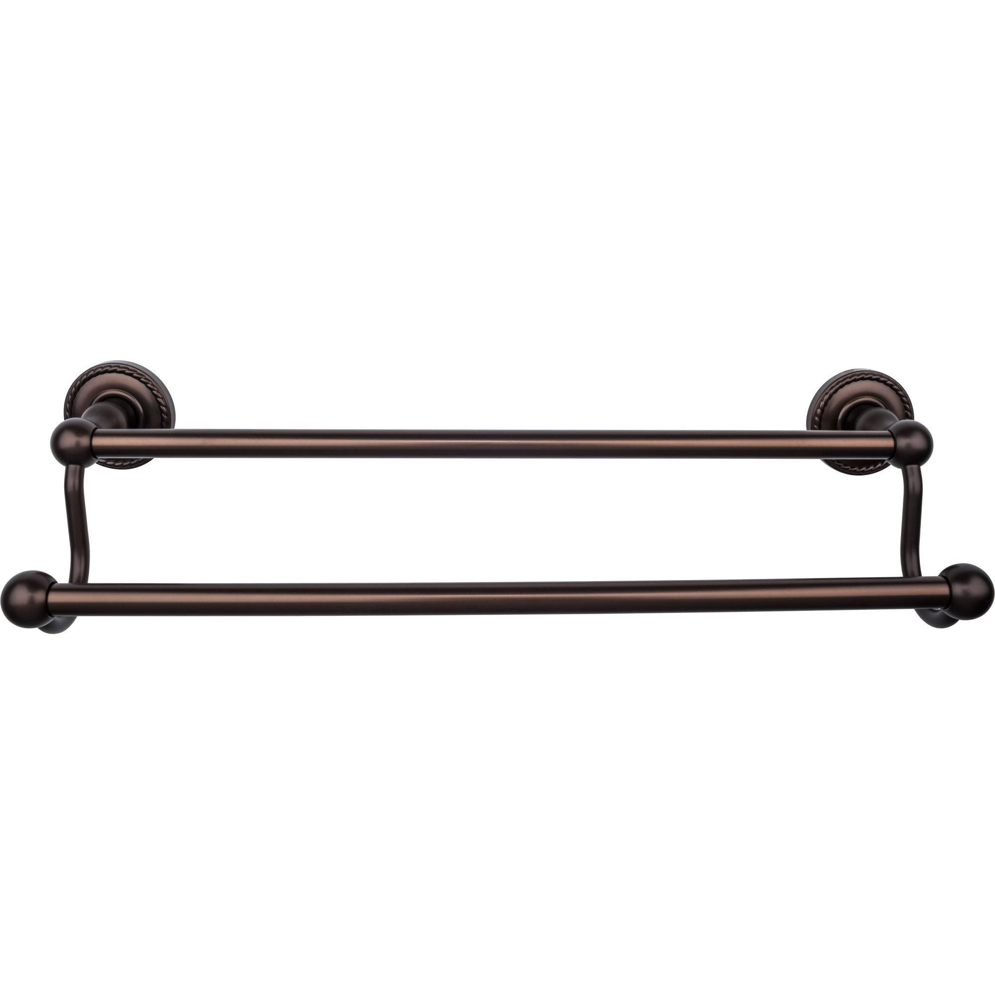 TOP BATH (R) Edwardian Bath Double 20 1/2" Wall Mounted  Towel Bar - Oil Rubbed Bronze