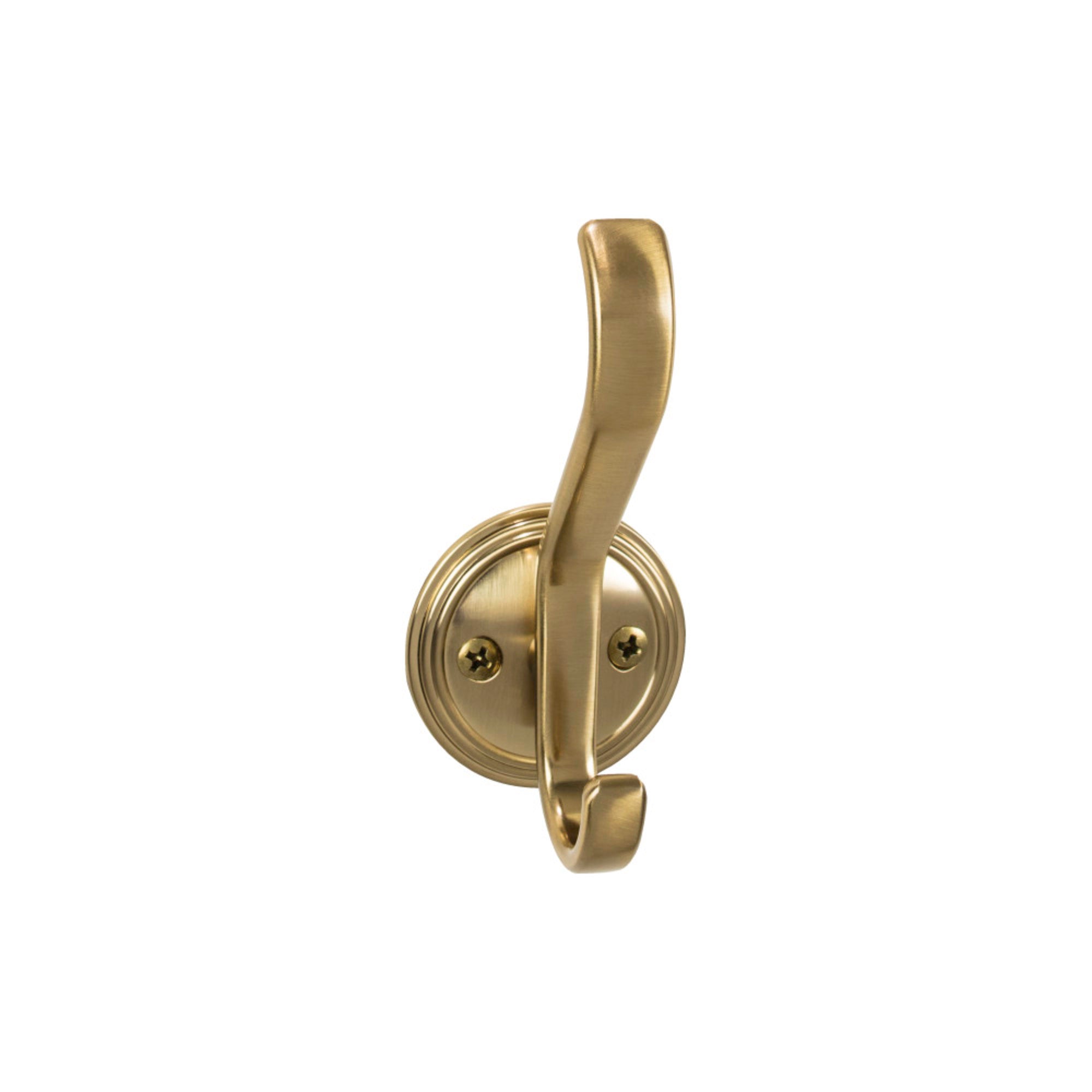 Reeded 4 11/16" Wall Hooks - Honey Bronze