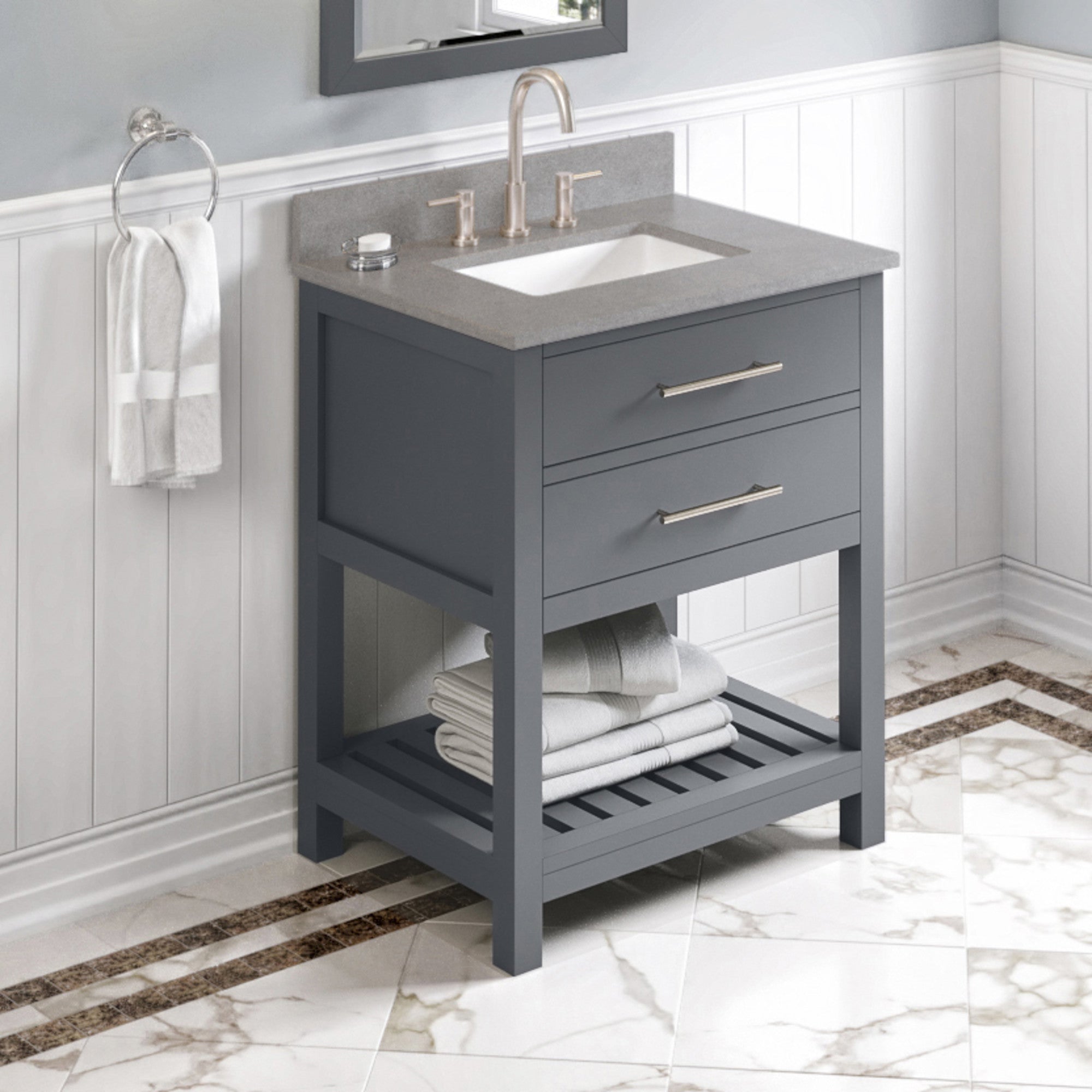 30" Wavecrest Vanity – Grey