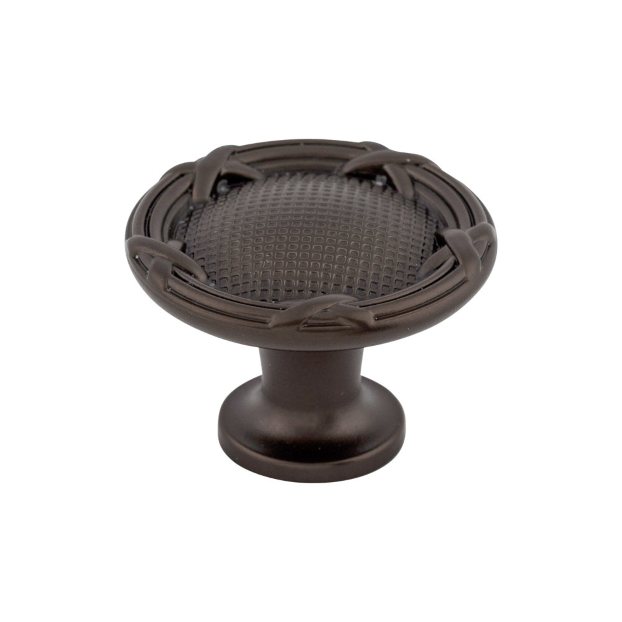 Ribbon & Reed Round Knob - Oil Rubbed Bronze