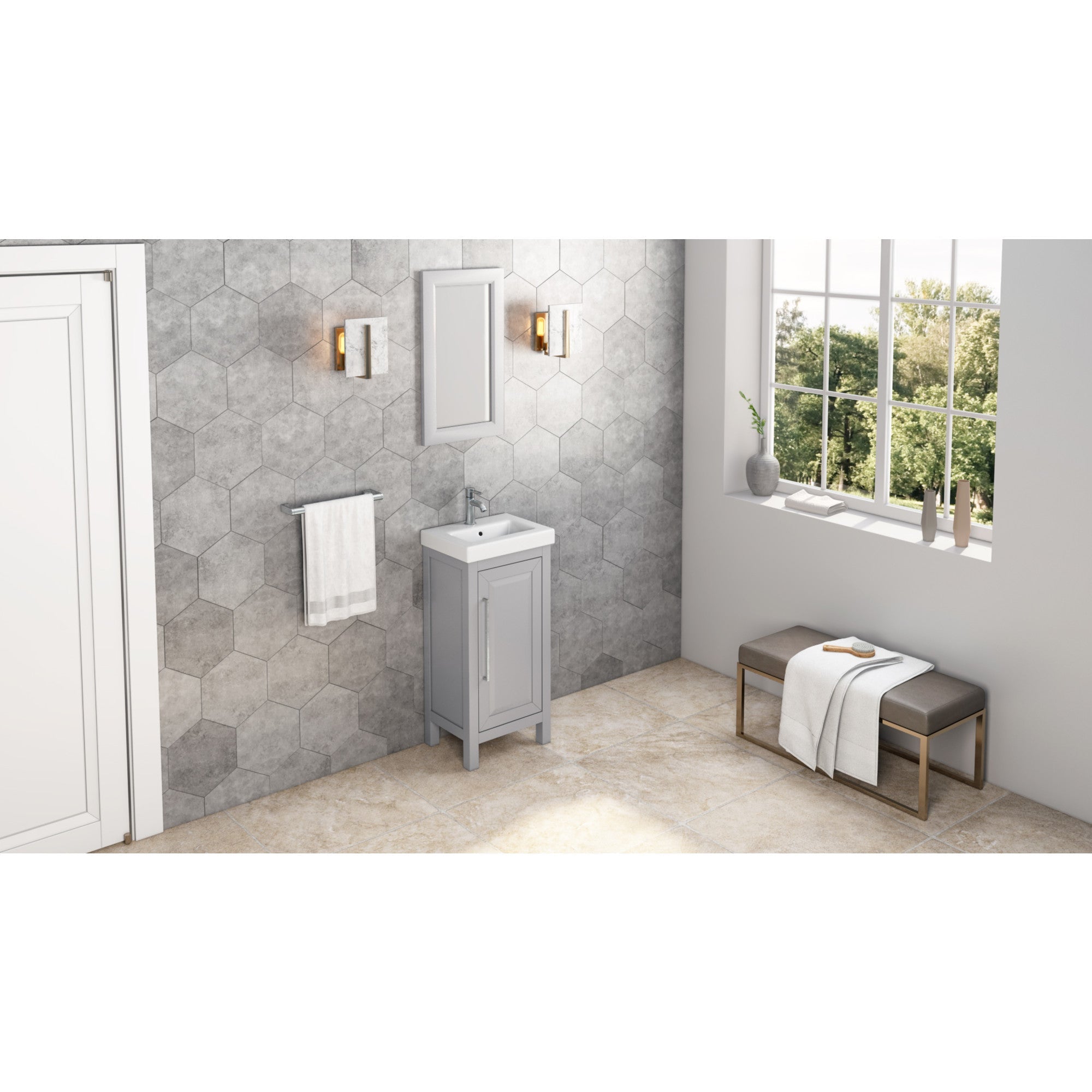 18" Grey Cade Vanity