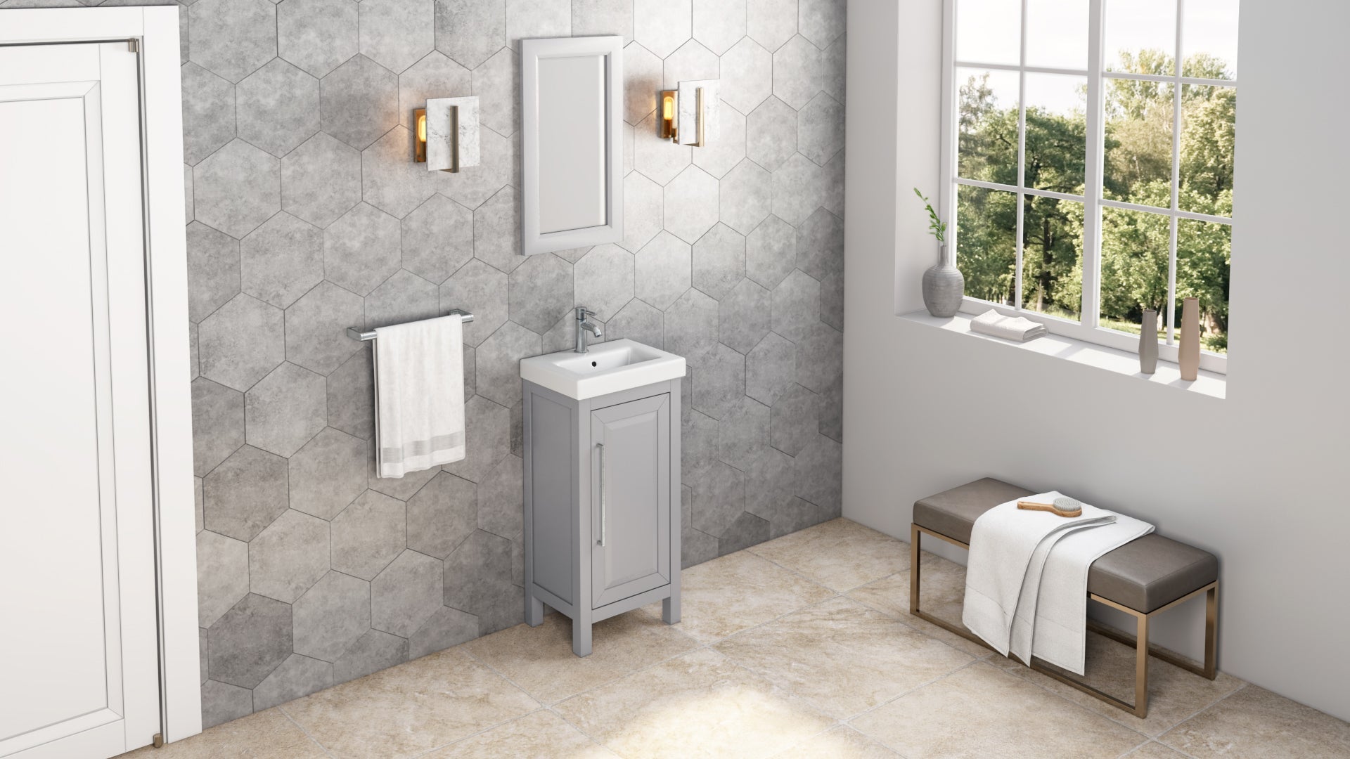 18" Grey Cade Vanity