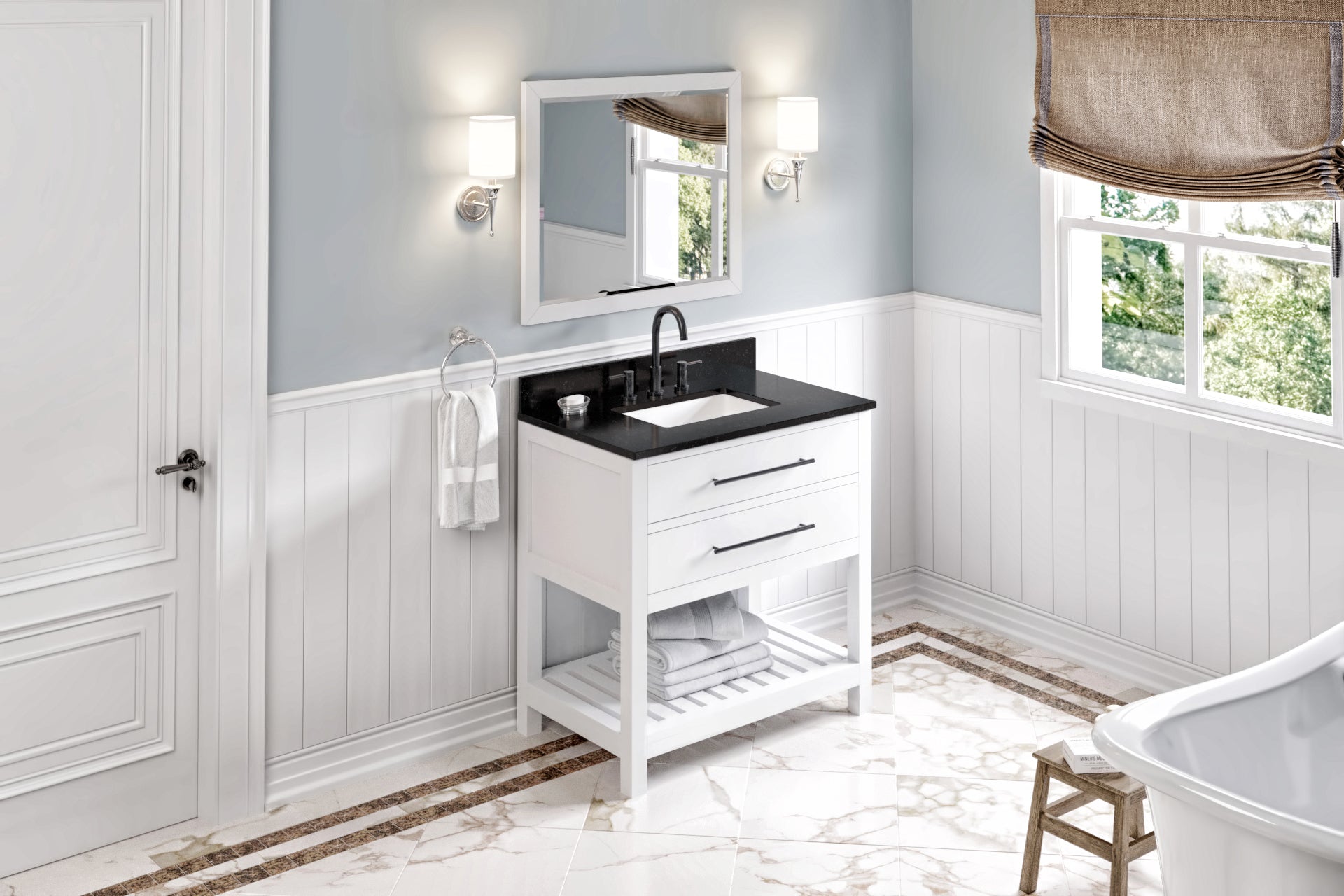36" Wavecrest Vanity – White