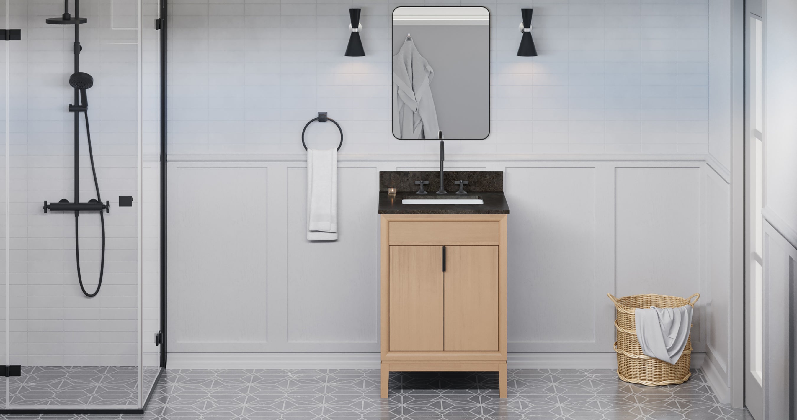 24" Theodora Vanity – Natural Oak