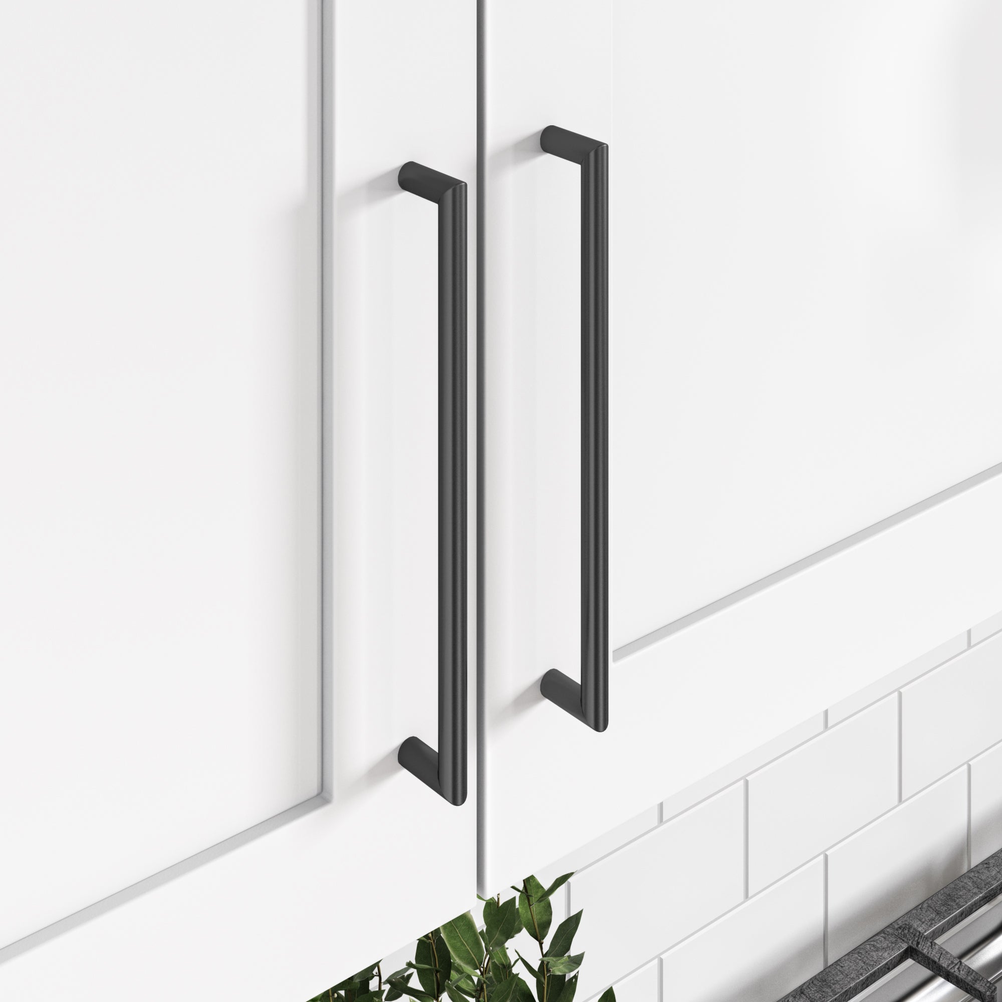 Kinney 8 13/16" Center to Center Bar Pull - Flat Black
