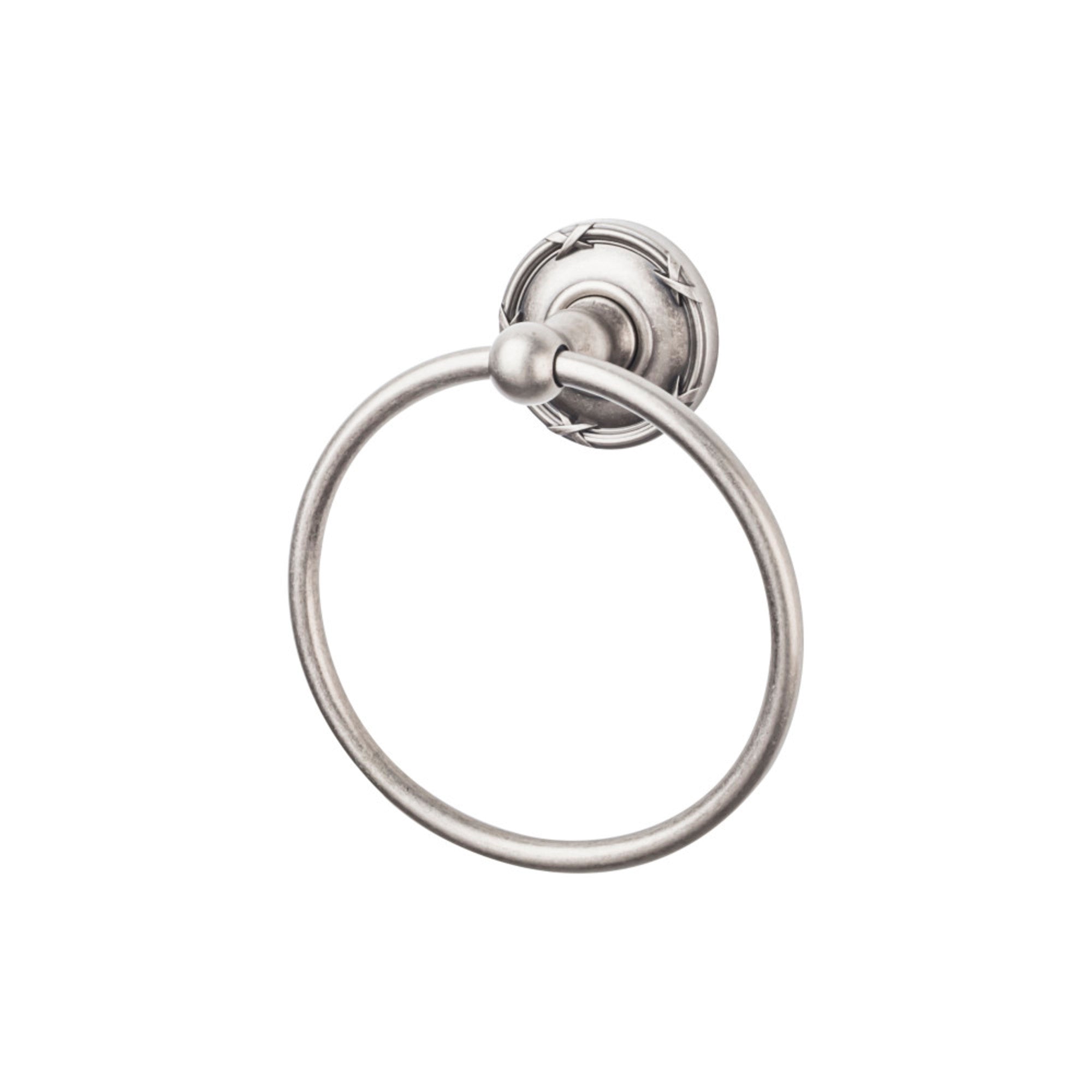 TOP BATH (R) Edwardian Bath  Towel Ring - Antique Pewter