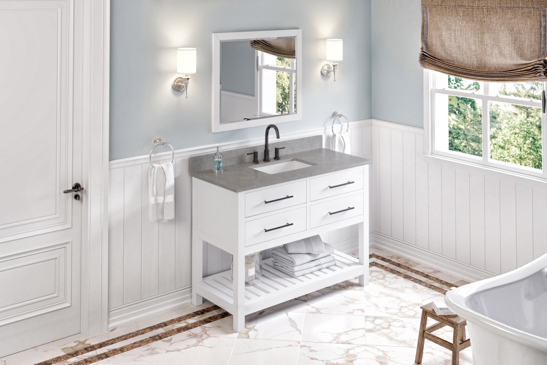 48" Wavecrest Vanity – White