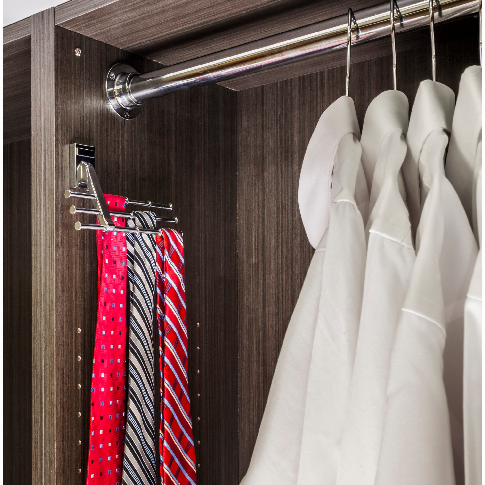 Brushed Oil Rubbed Bronze Tri-Level Tie Organizer
