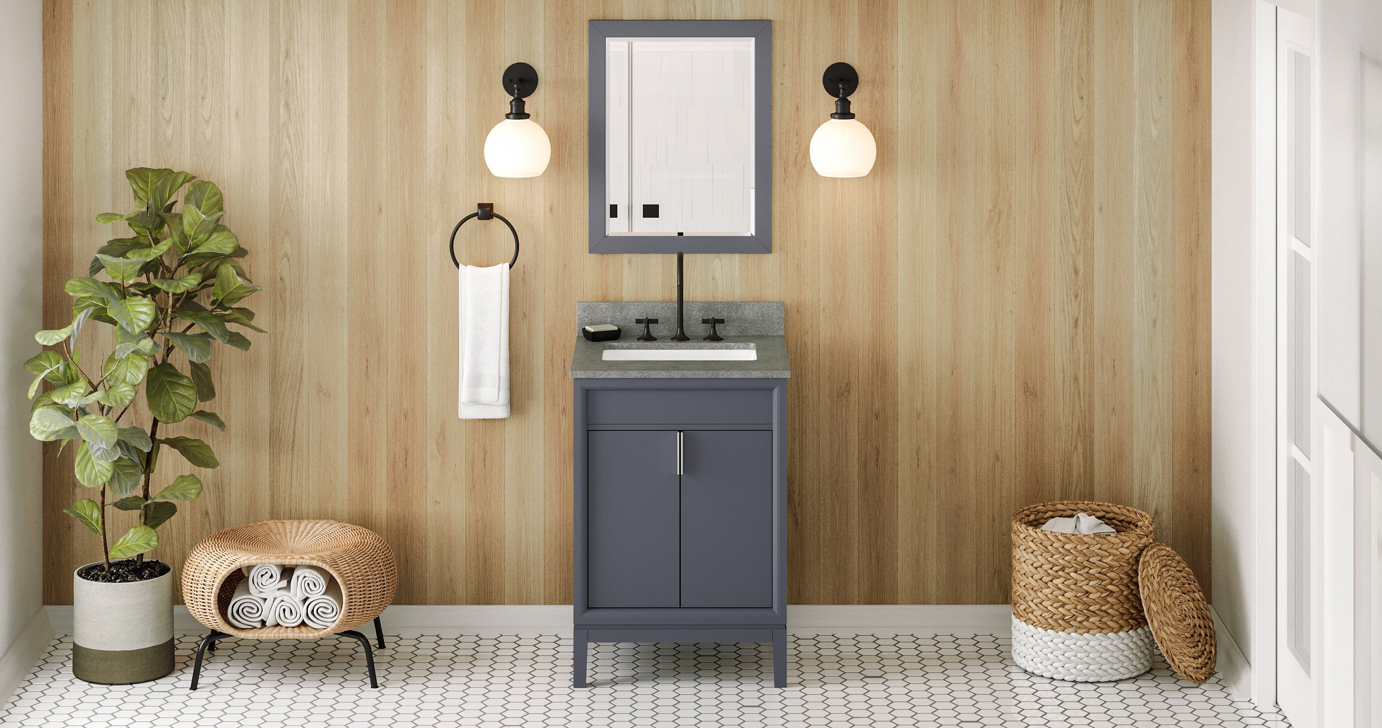 24" Theodora Vanity – Blue Steel