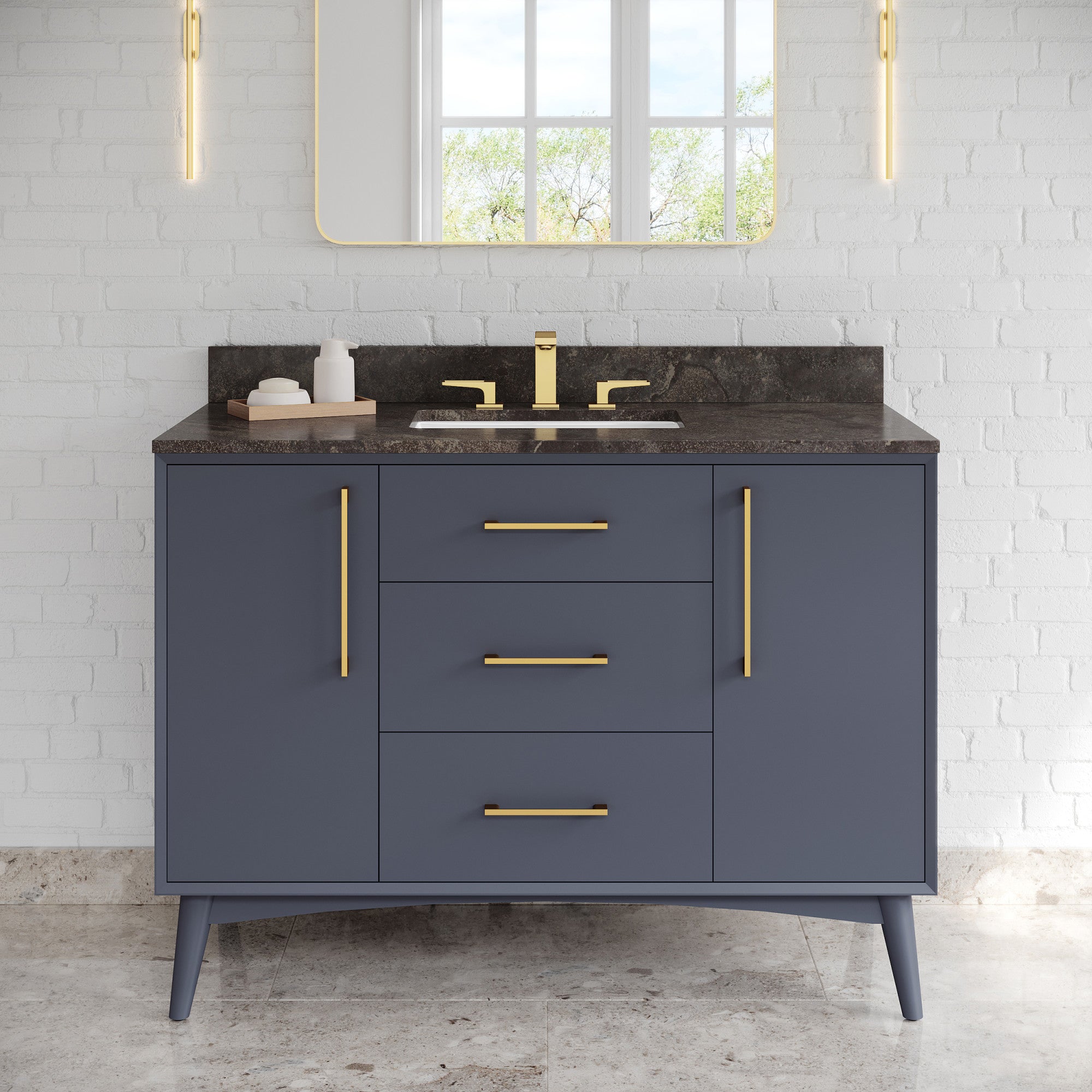 48" Dashwood Vanity – Blue Steel