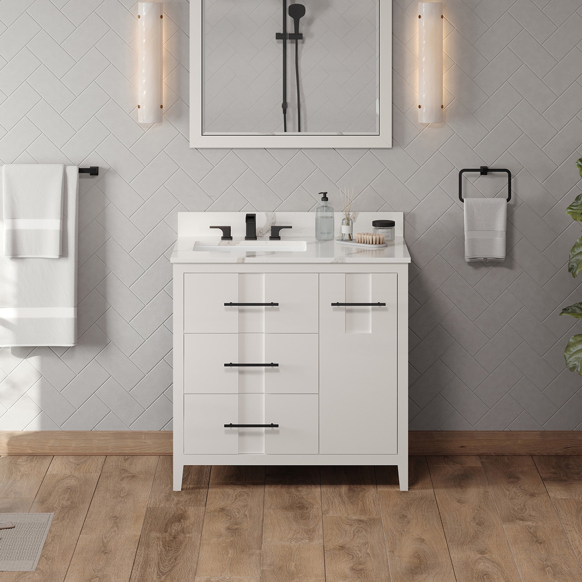 36" Katara Vanity – Left Offset