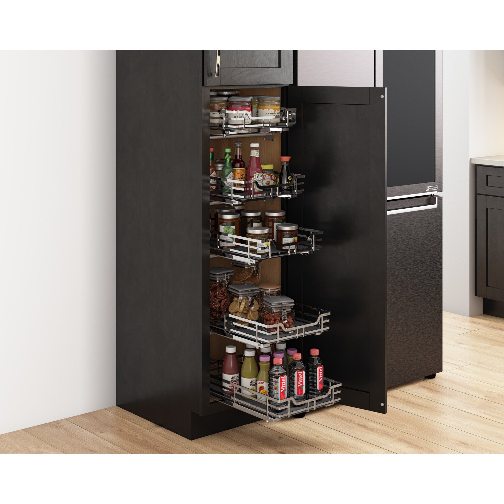 21" Polished Chrome STORAGE WITH STYLE® Metal Soft-close Pullout Basket