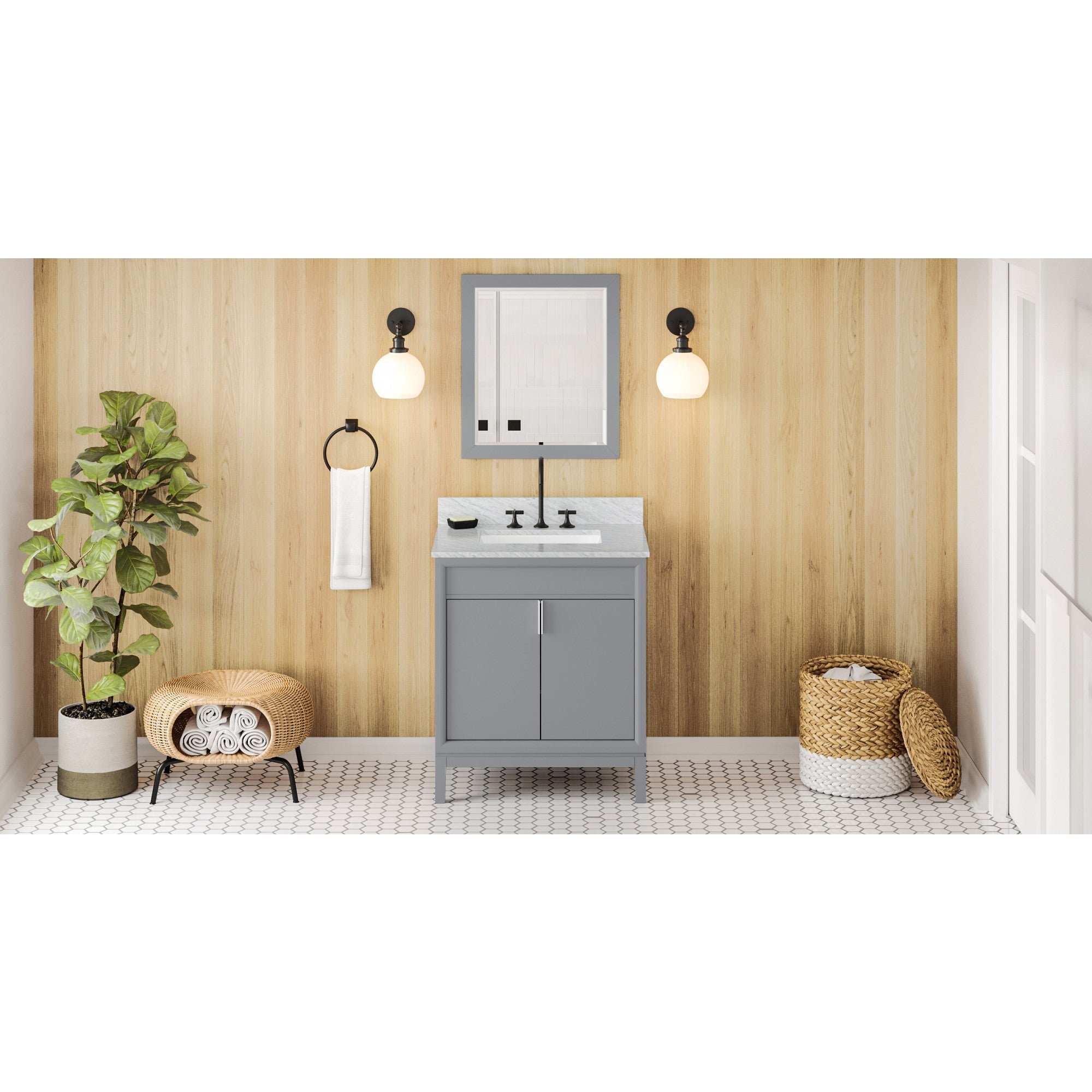 30" Theodora Vanity – Grey